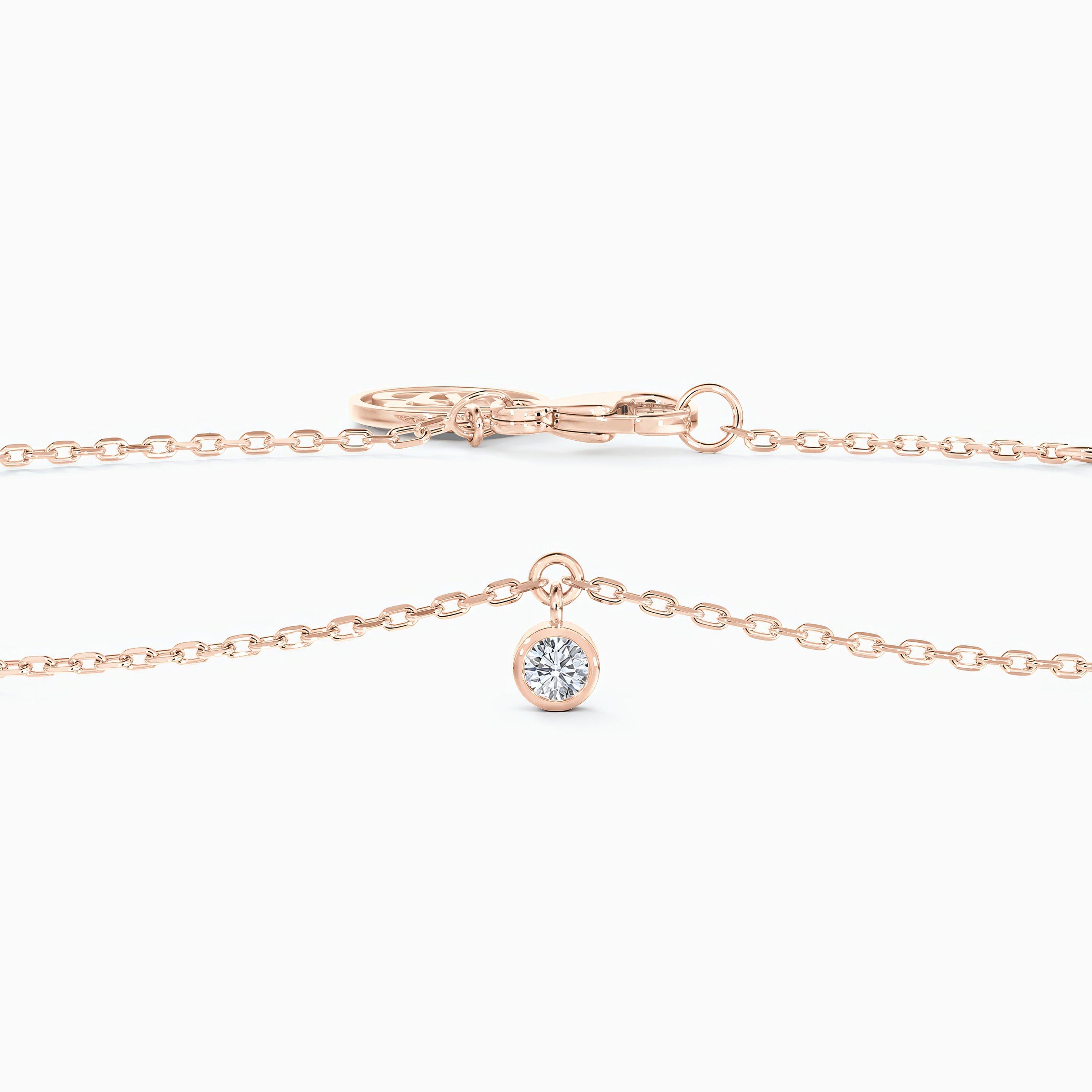 Clea One Diamond Bracelet In Rose Gold, image 2