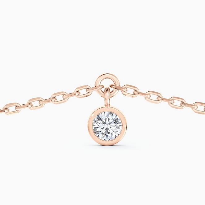 Clea One Diamond Bracelet In Rose Gold, image 2