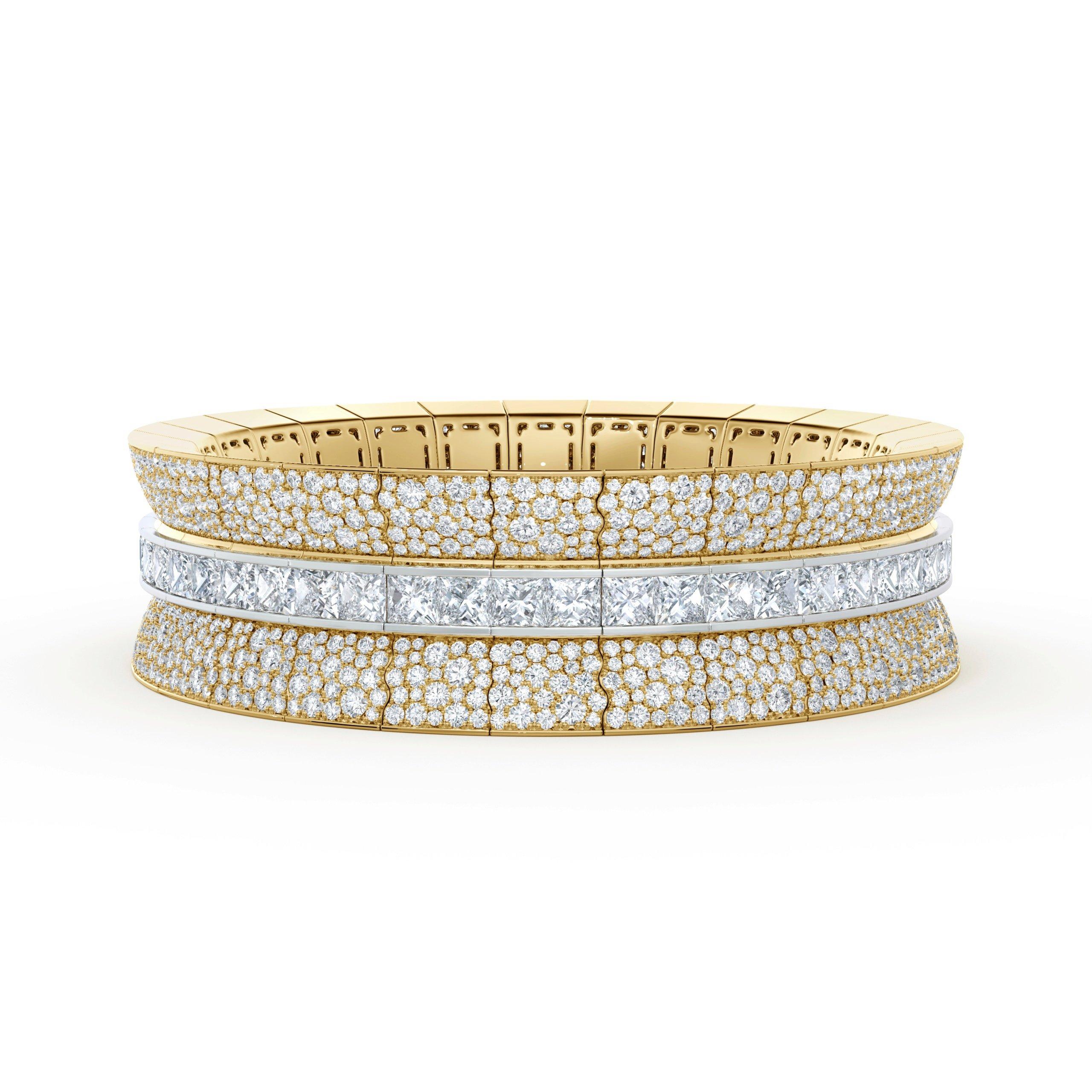 Bracelets 3 ors et diamant femme, Bijoux luxe