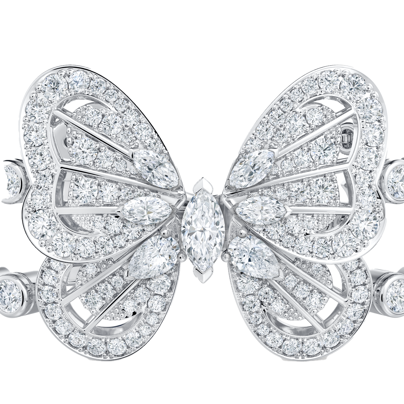Bracelet Portraits of Nature Butterfly en Or Blanc, image 2
