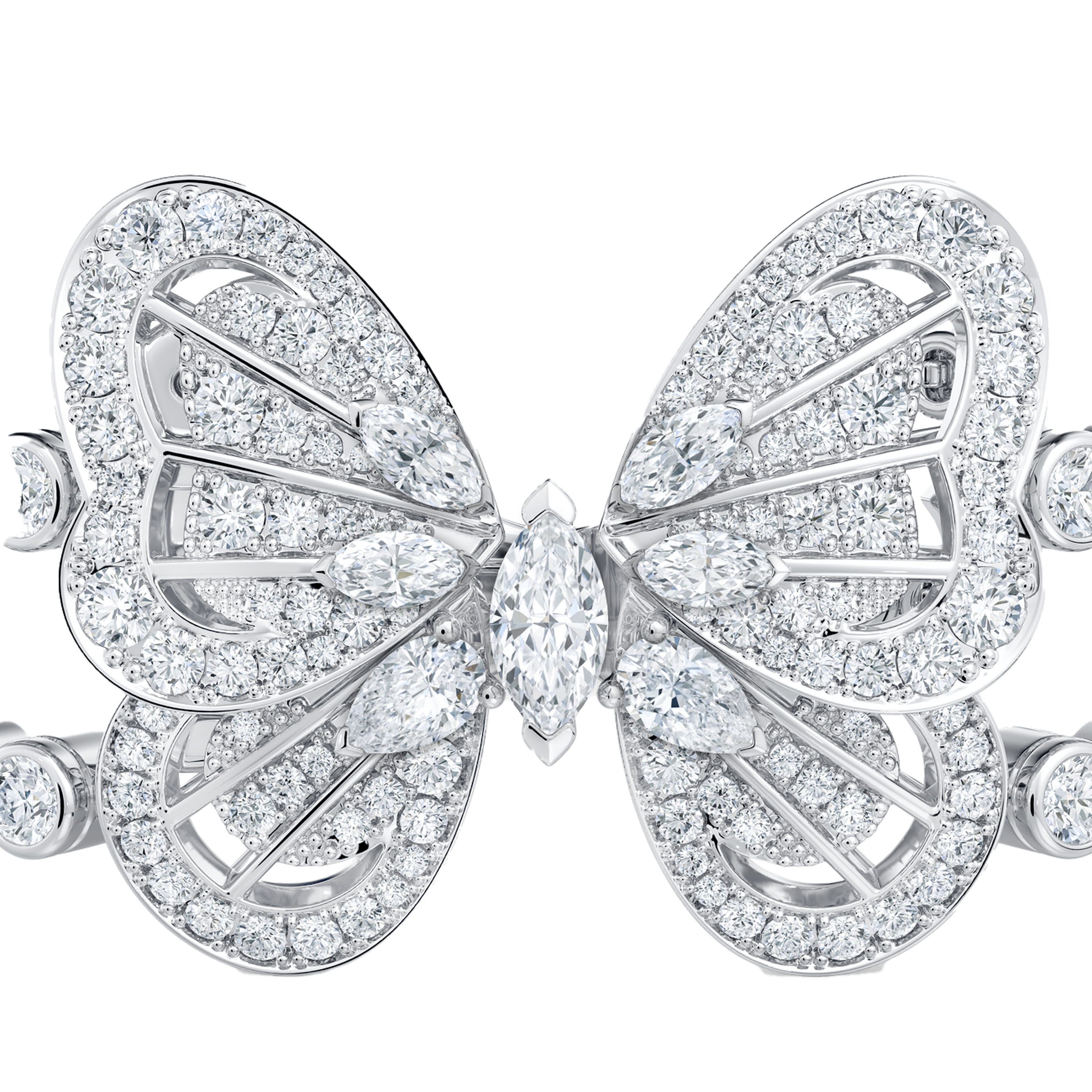 Portraits of Nature High End Butterfly Bracelet in White Gold Portraits of Nature High End Butterfly Bracelet in White Gold, image 2