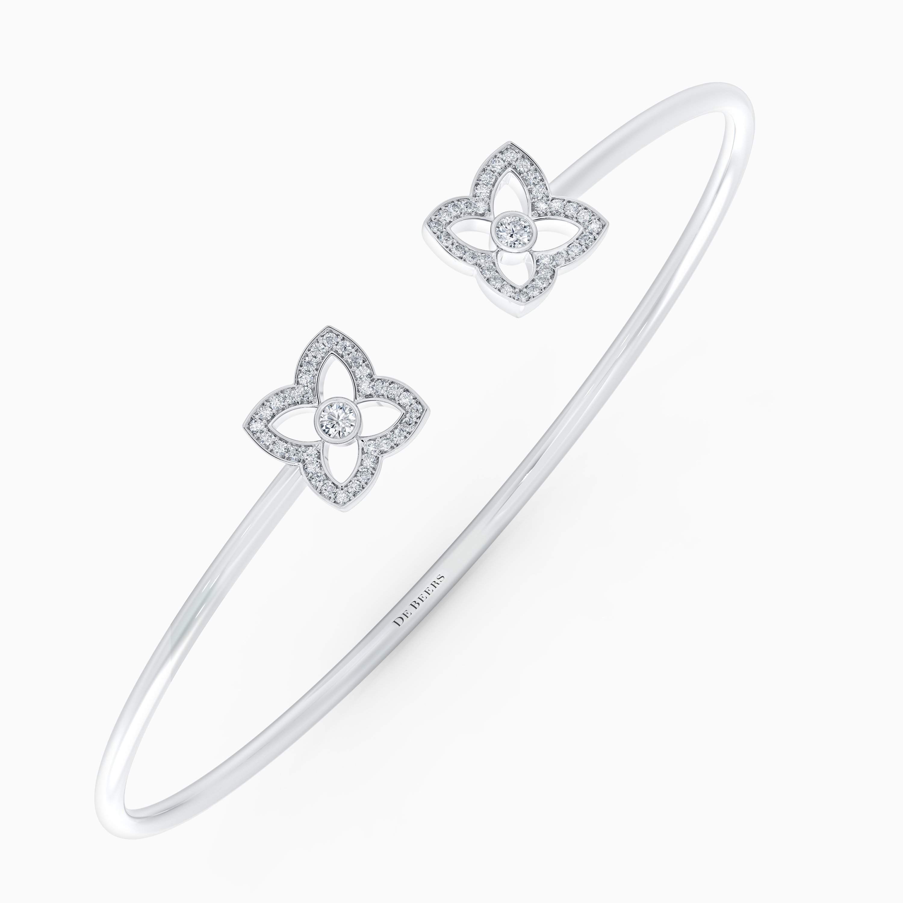 Enchanted Lotus Bloom 白金开放式钻石手镯 Enchanted Lotus Bloom 白金开放式钻石手镯, image 2