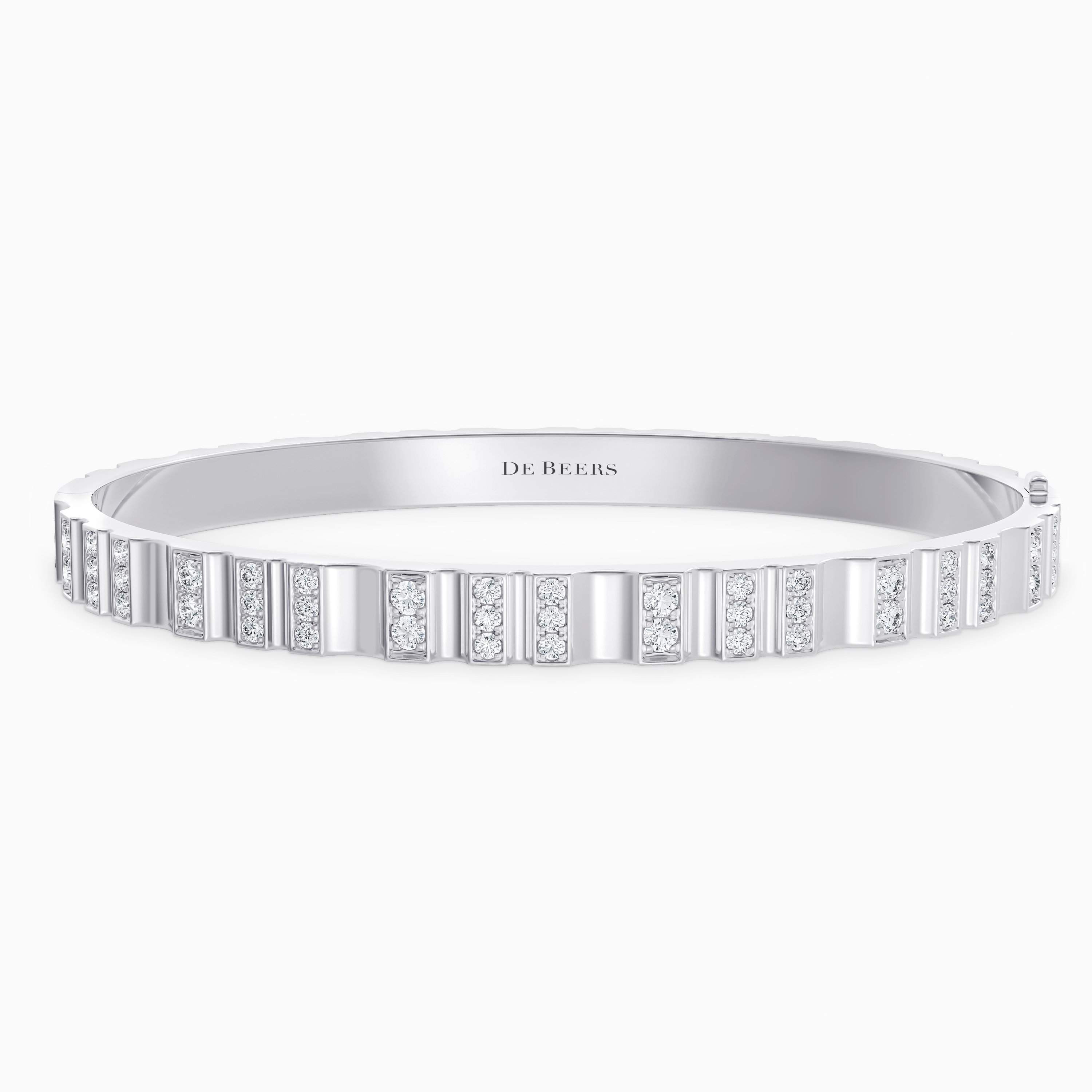 De Beers RVL Bangle in White Gold with diamonds De Beers RVL Bangle in White Gold with diamonds, image 1