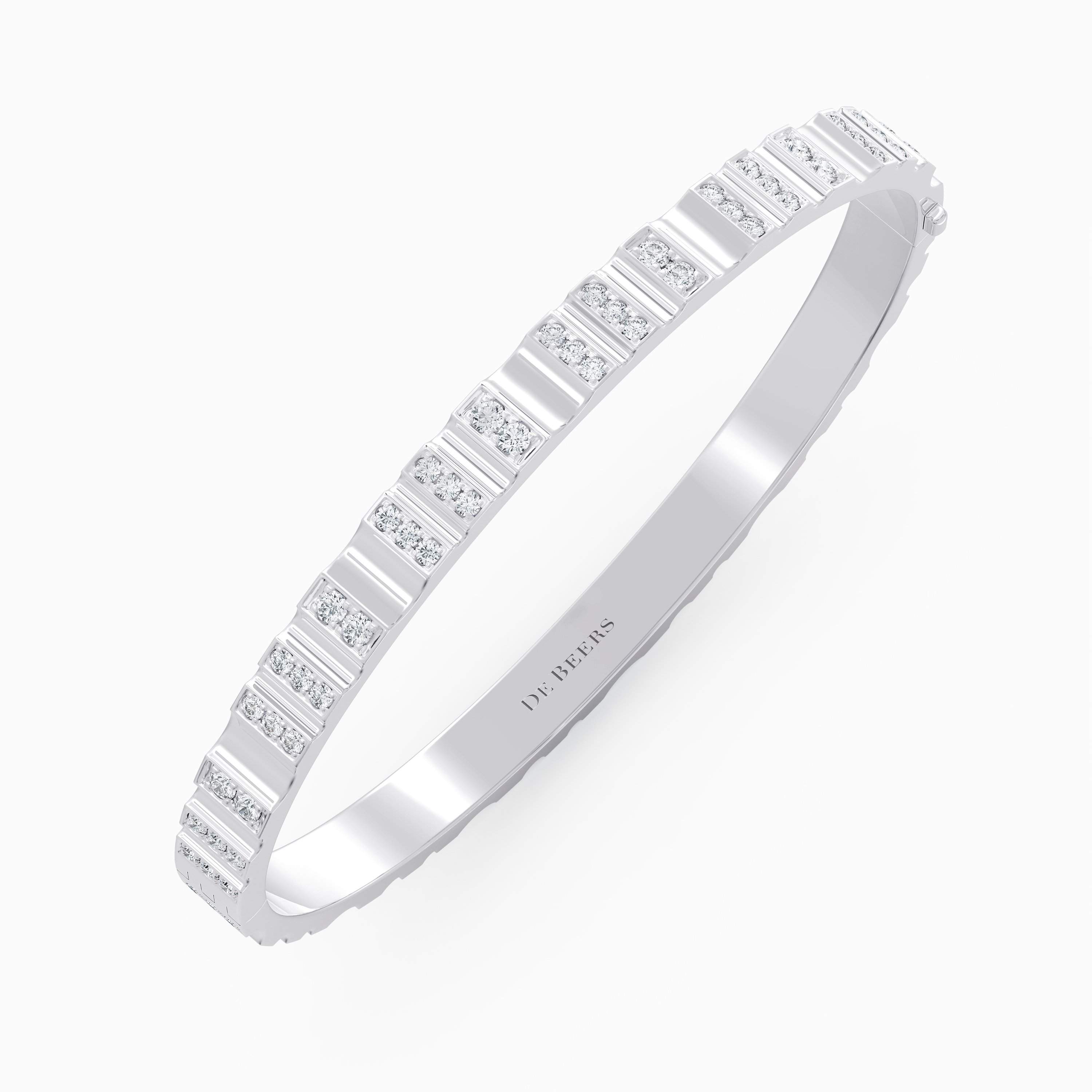 De Beers RVL Bangle in White Gold with diamonds De Beers RVL Bangle in White Gold with diamonds, image 2