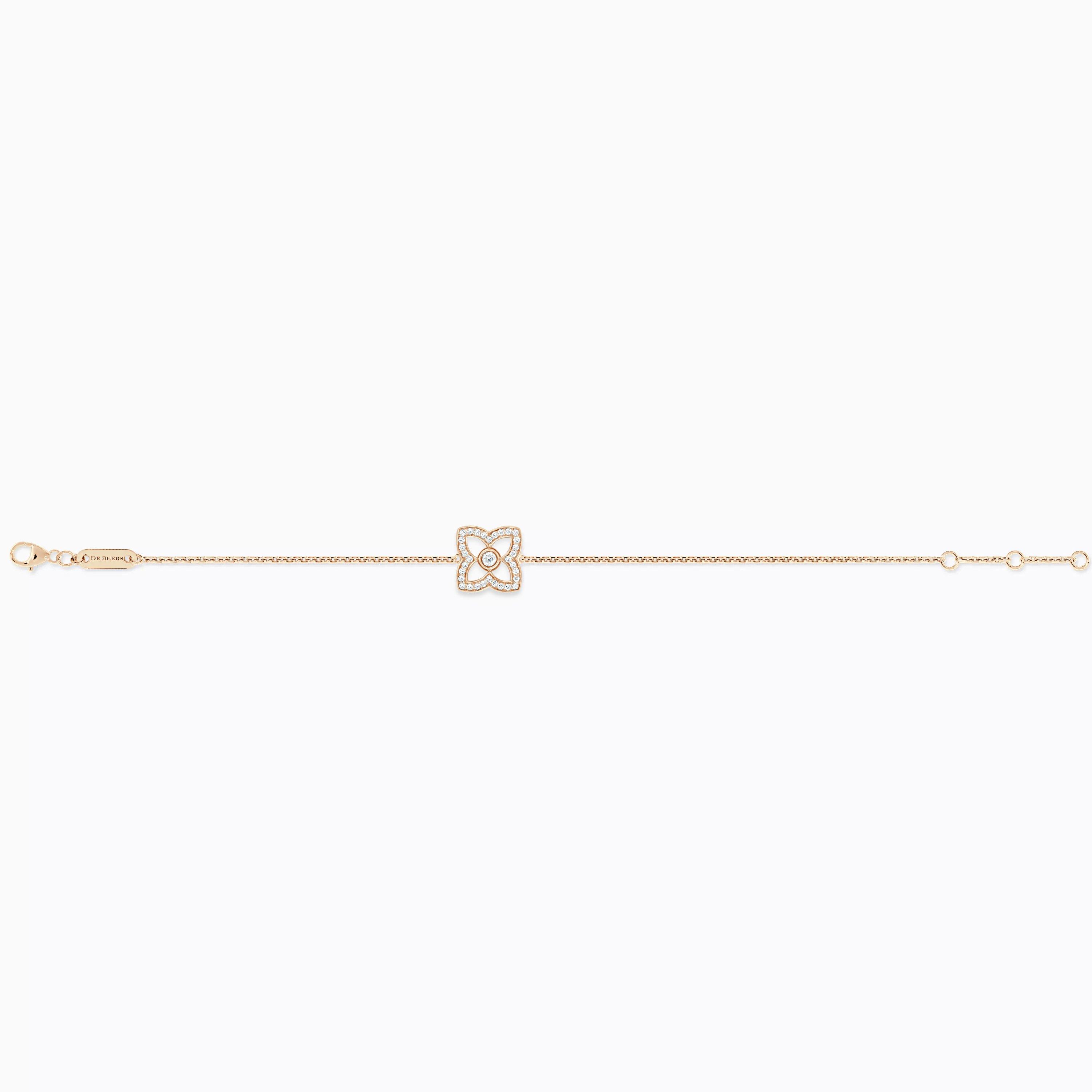 Lotus by DE BEERS rose gold diamond bracelet, image 3