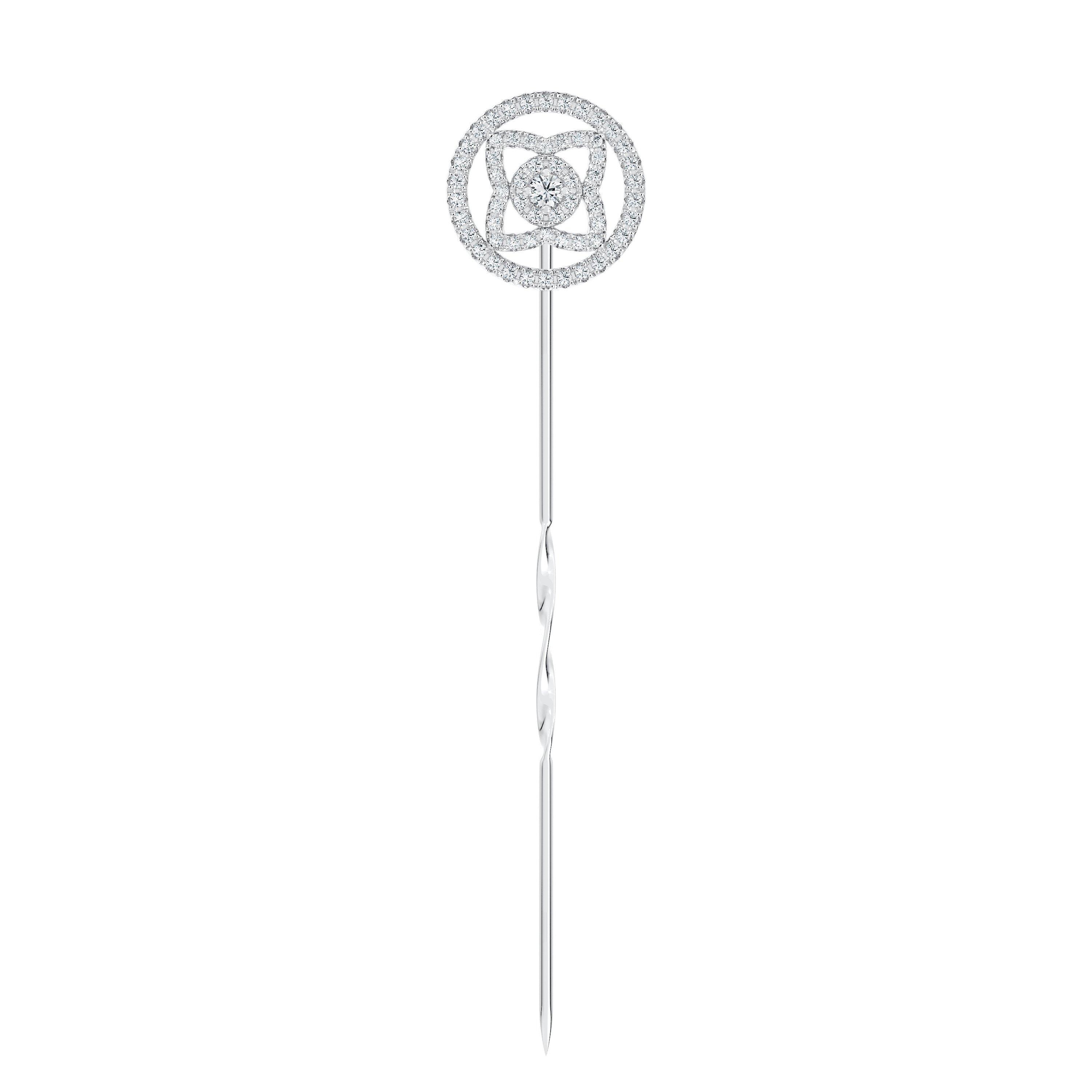 Enchanted Lotus 白金鉆石胸針, image 2