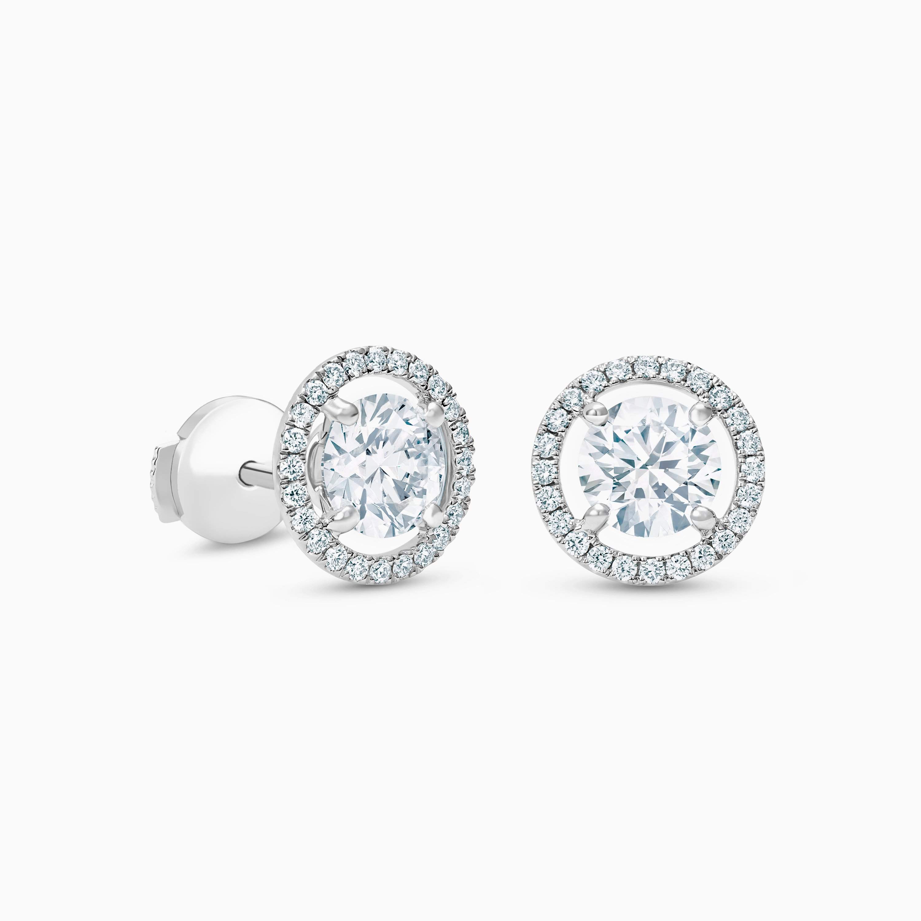 Aura round brilliant diamond studs Aura round brilliant diamond studs, image 1