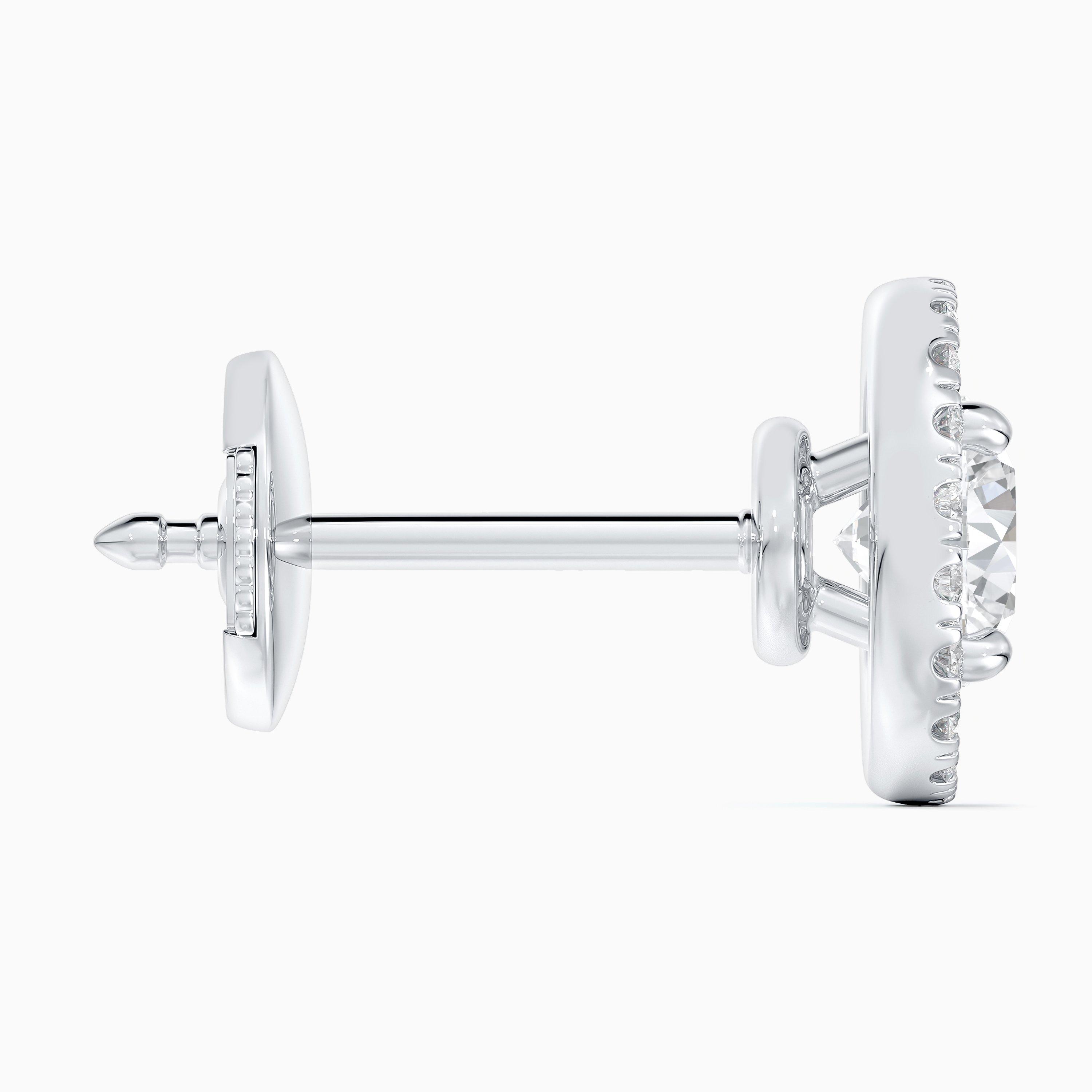 Boucles d'oreilles Aura diamants taille brillant, image 4