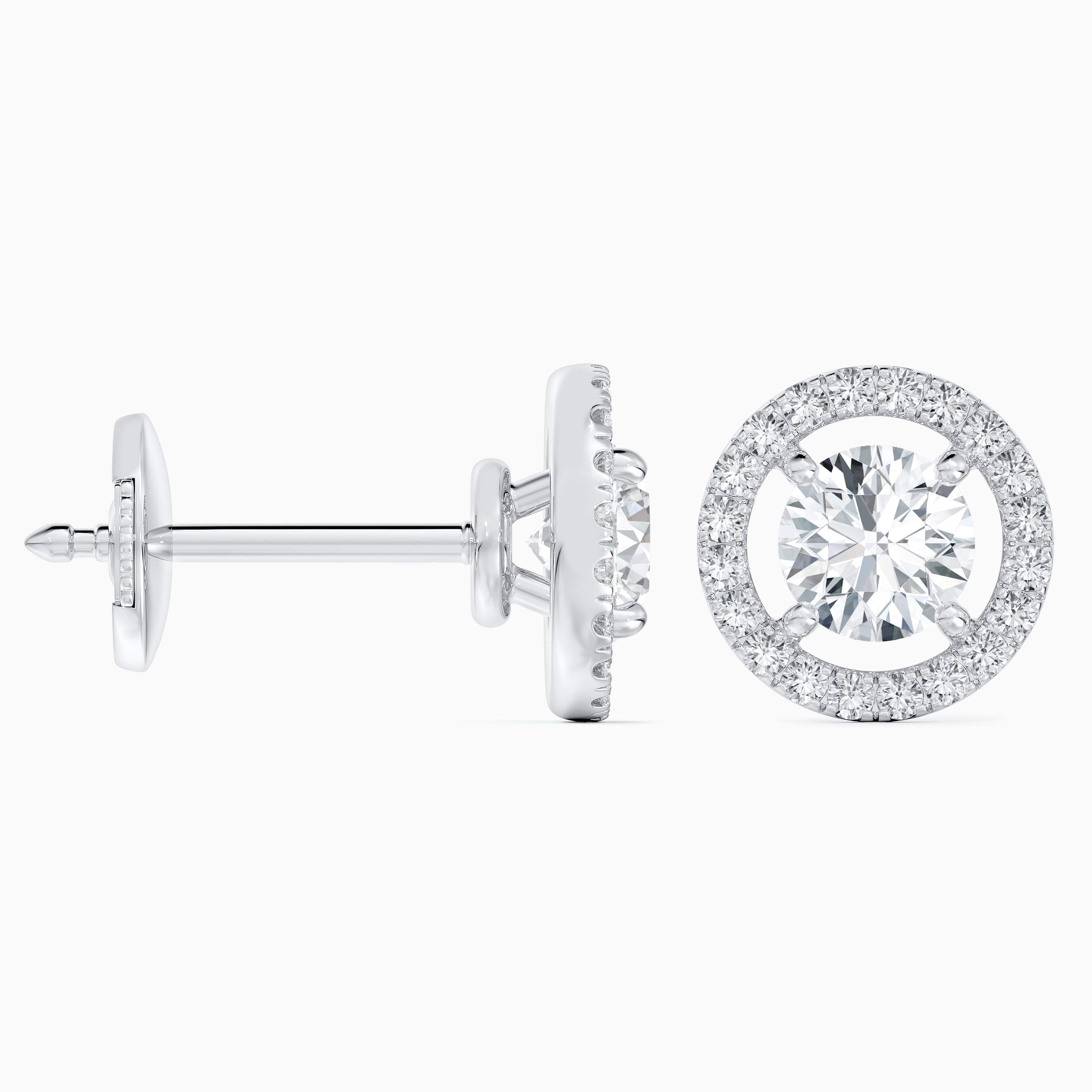 Aura round brilliant diamond studs Aura round brilliant diamond studs, image 5