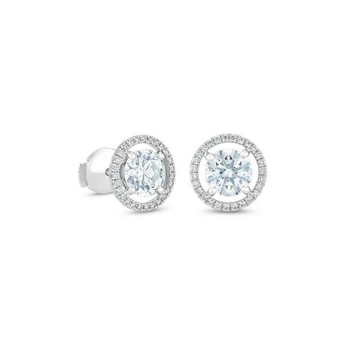 Aura pear-shaped diamond earrings