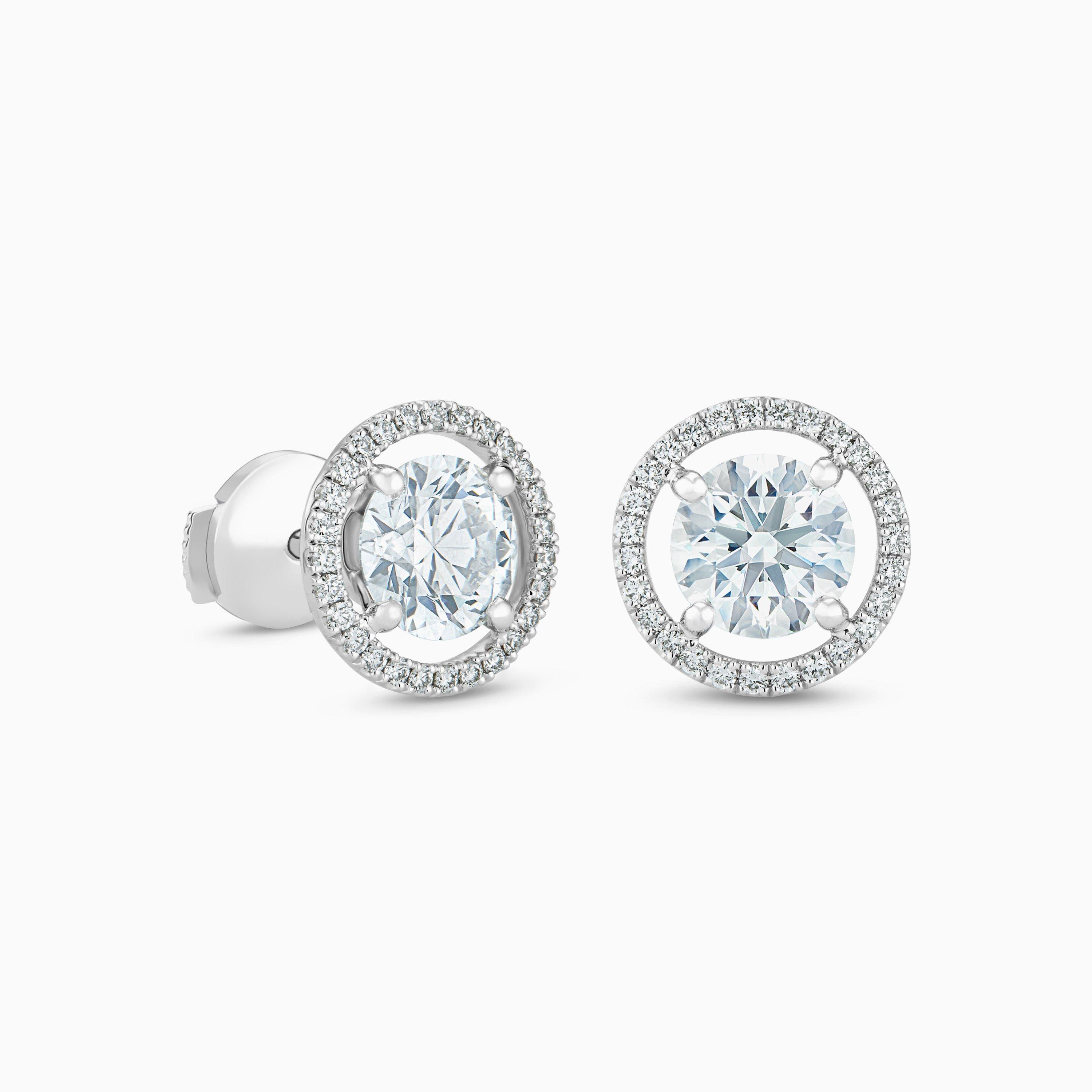 Boucles D'oreilles Aura Diamants Taille Brillant