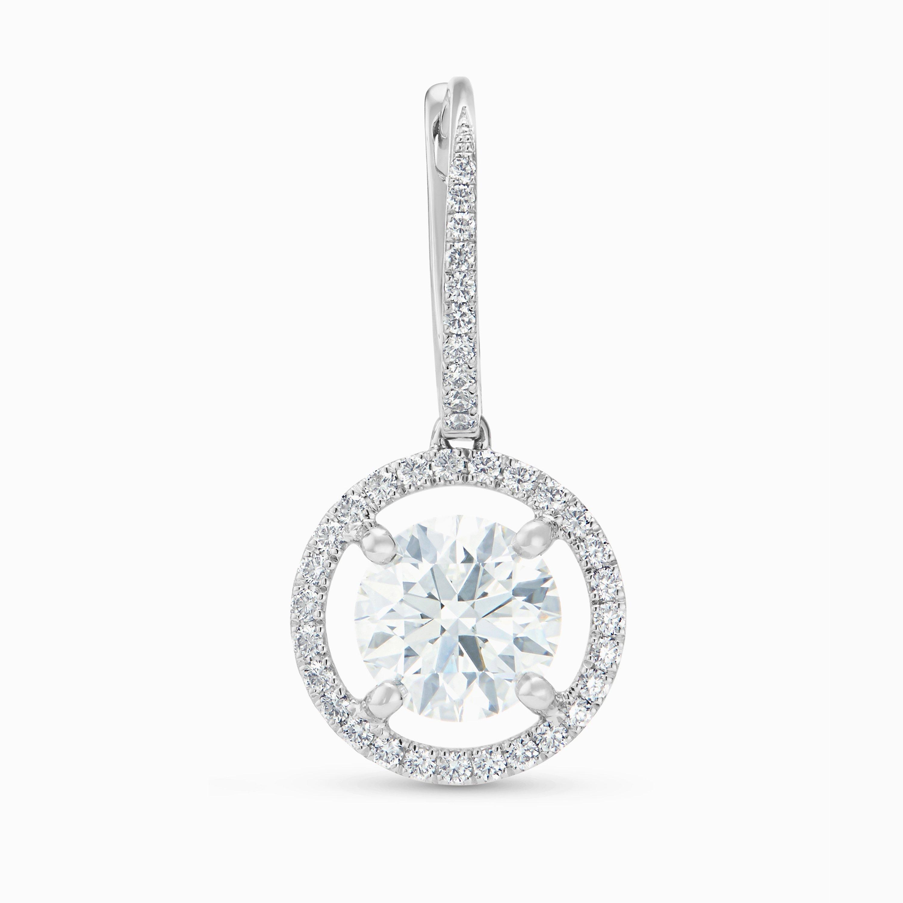 Boucles D'oreilles Aura Diamants Taille Brillant, image 2