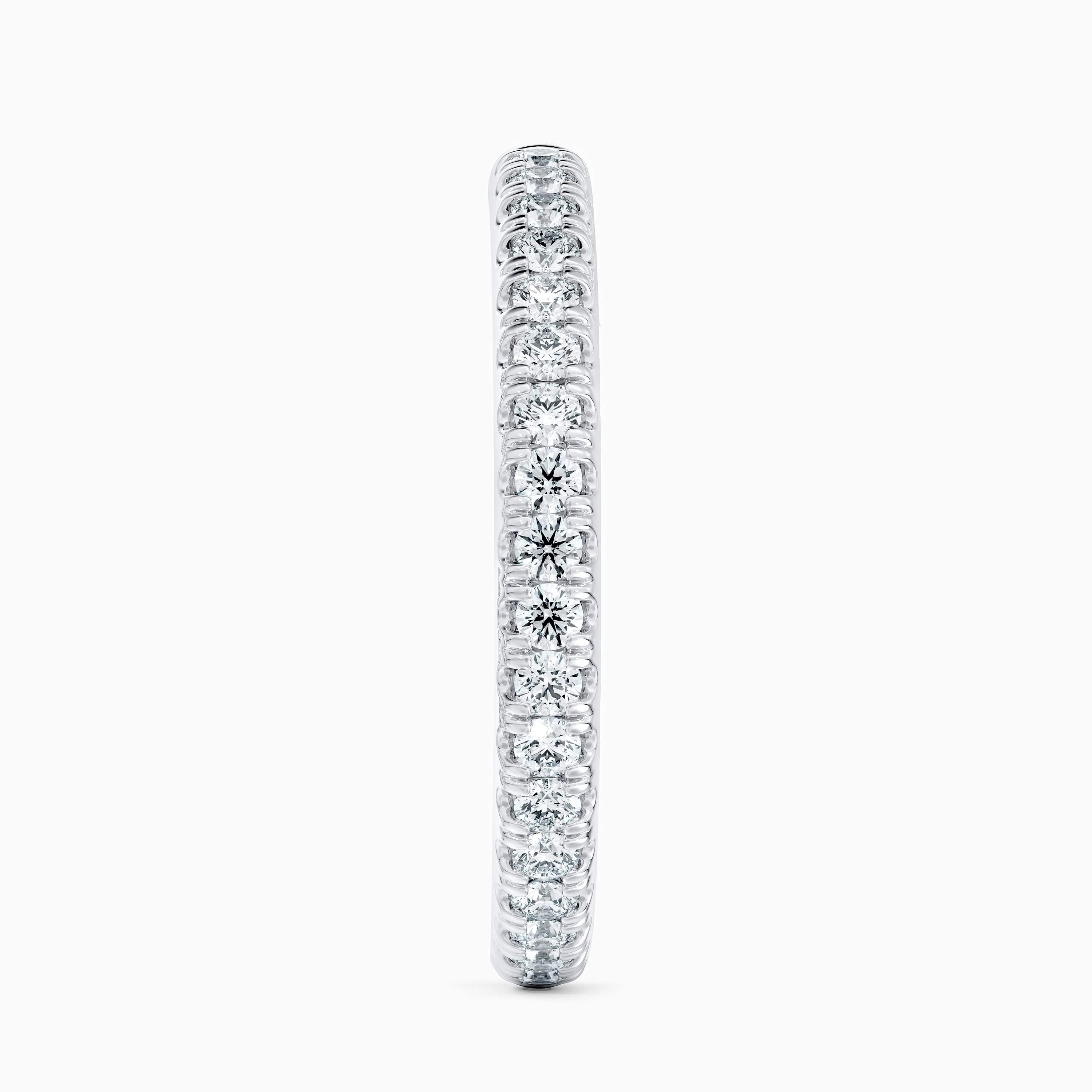 DB Classic hoop earrings in white gold DB Classic hoop earrings in white gold, image 2