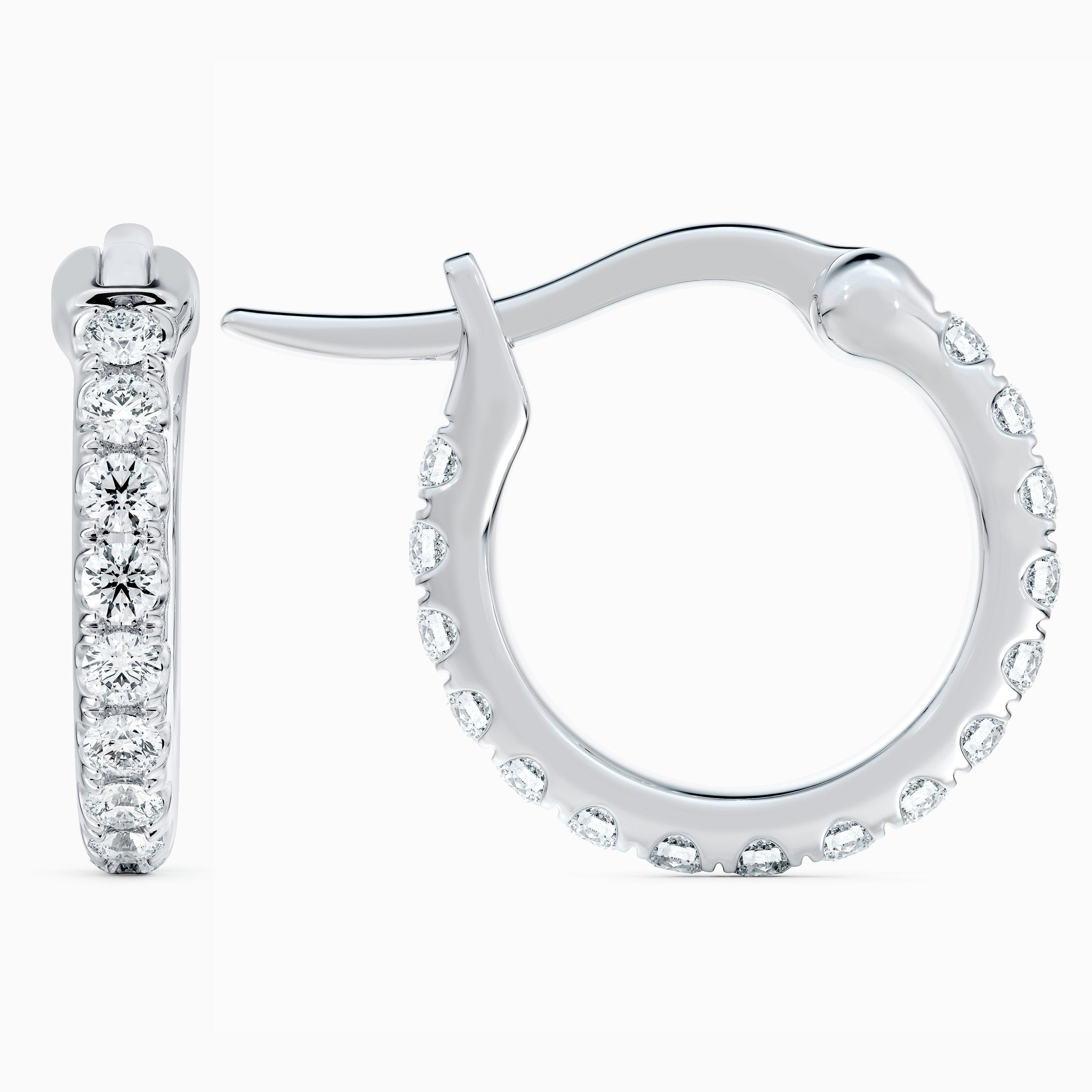 Cr&eacute;oles DB&nbsp;Classic en or blanc mini, image 4