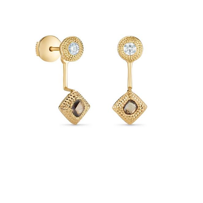 Talisman Essence earrings in yellow gold