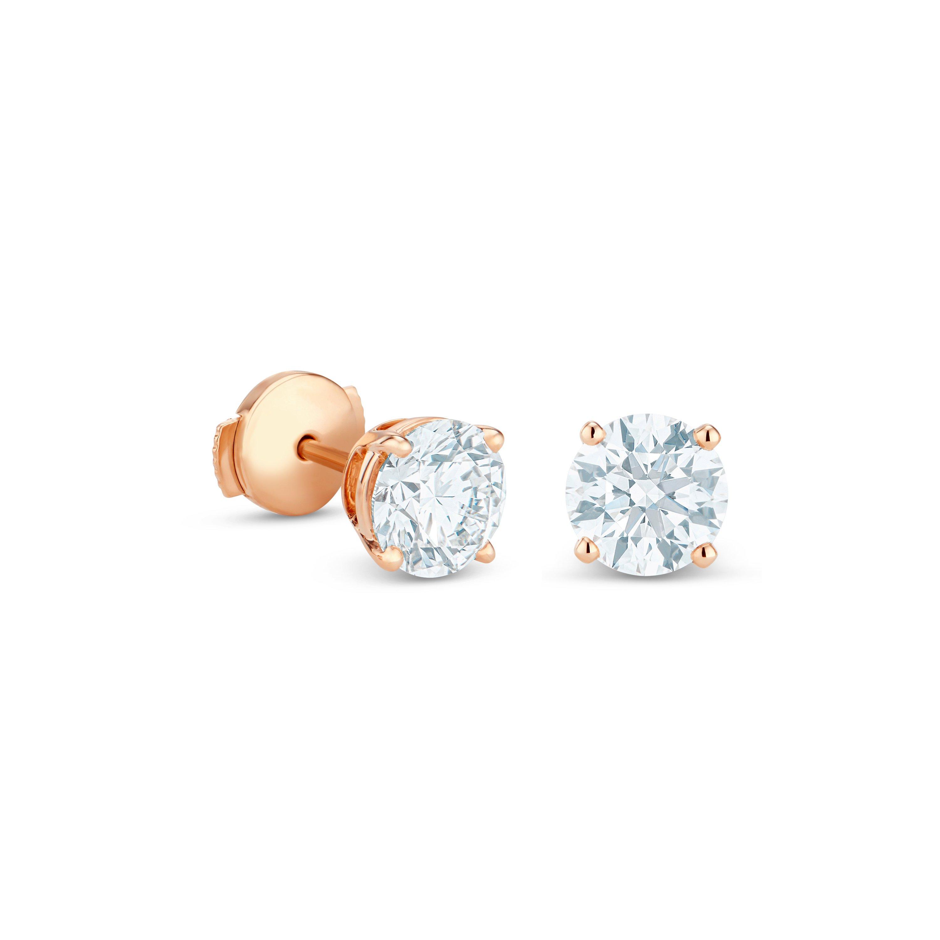 Boucles d'oreilles DB Classic diamants taille brillant