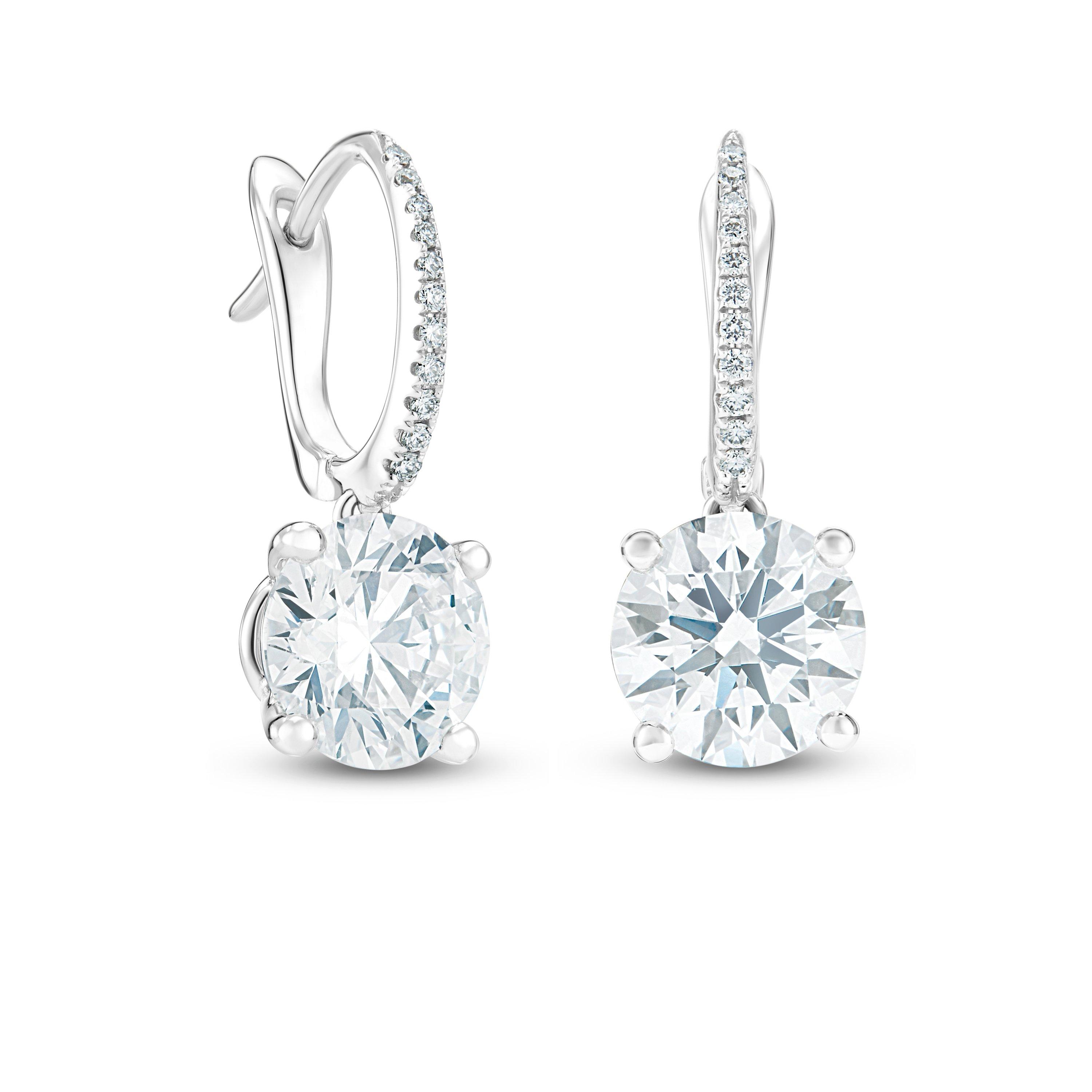 De Beers Classic 玫瑰金密鑲圓形明亮式切割鉆戒, image 1