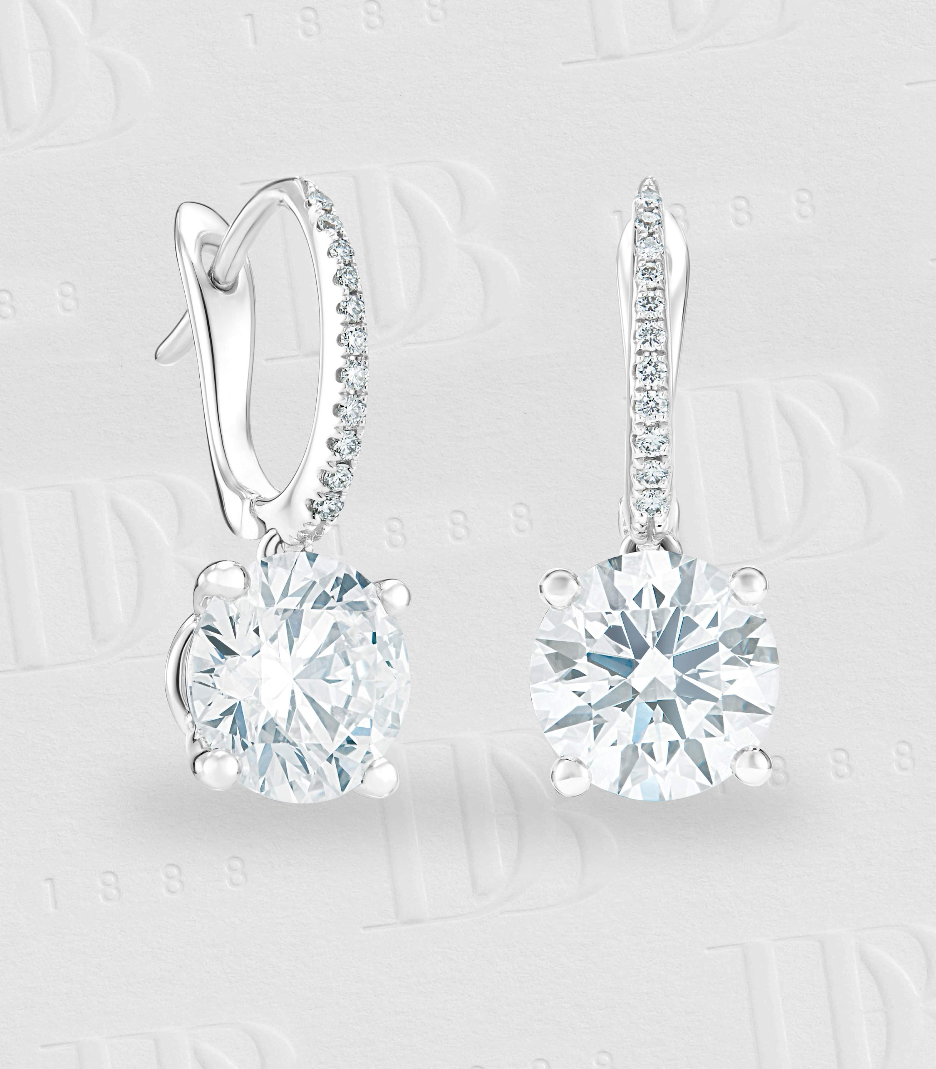 Boucles d'oreilles DB Classic diamants taille brillant, image 2