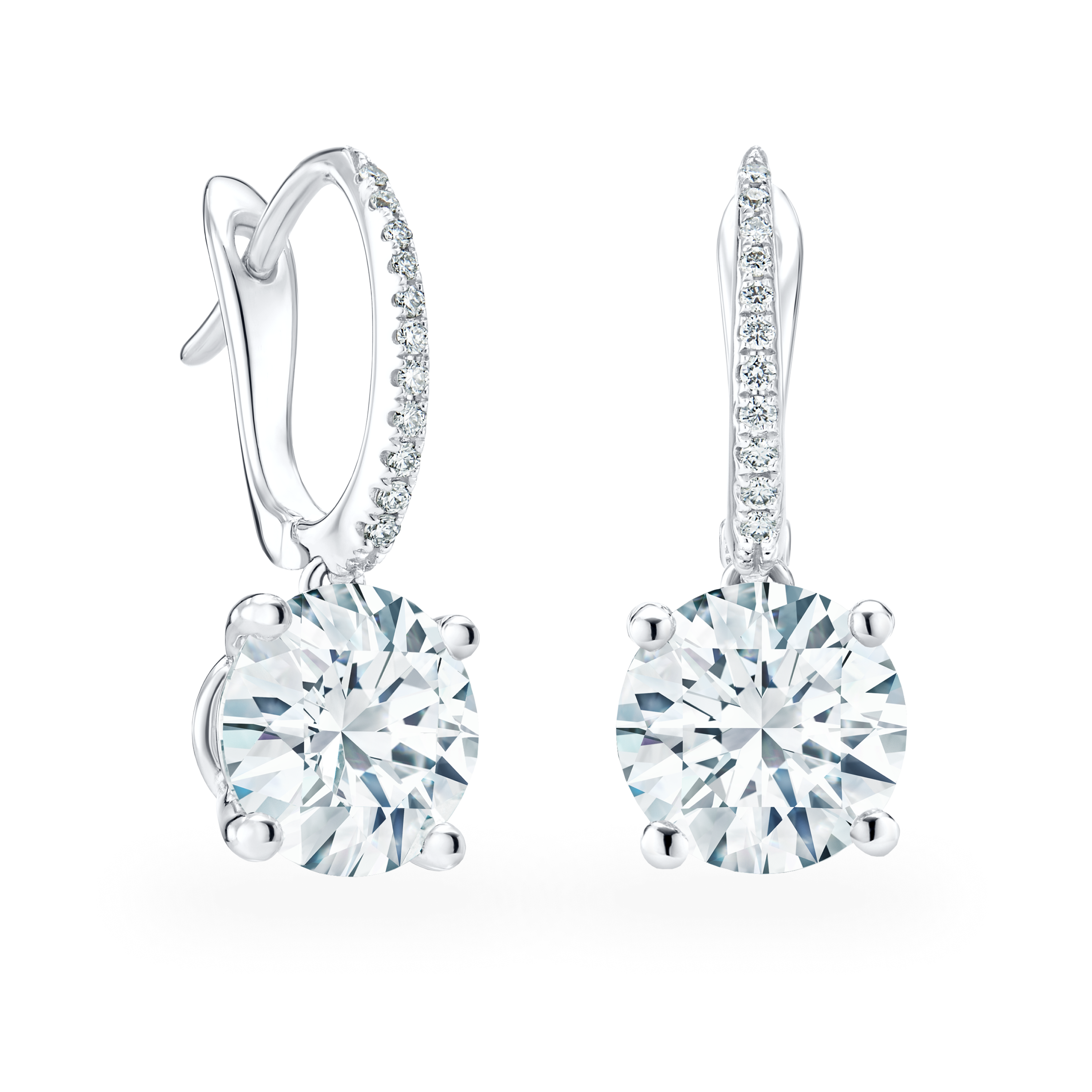 Boucles D'oreilles DB Classic Diamants Taille Brillant, image 1