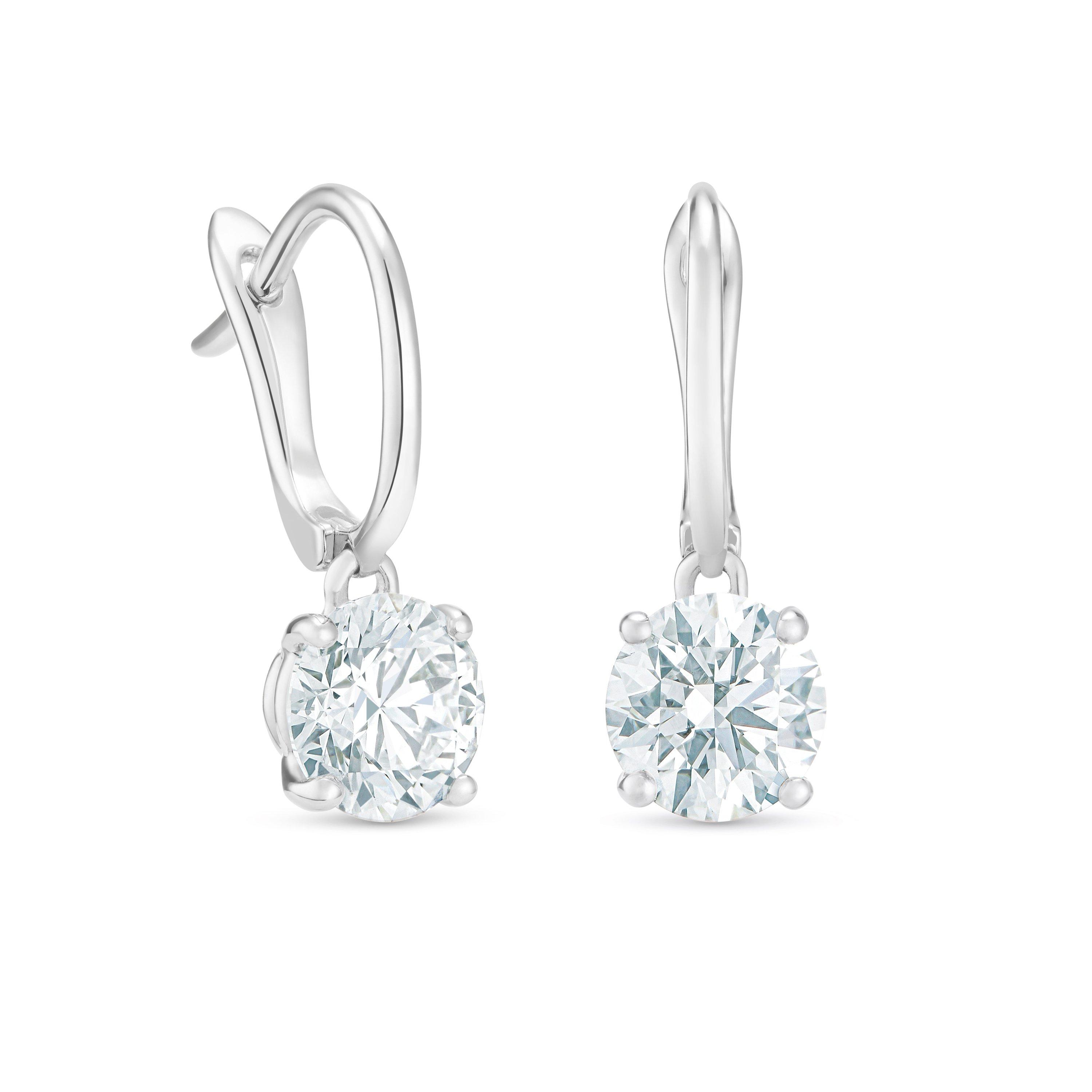 Boucles D'oreilles DB Classic Diamants Taille Brillant