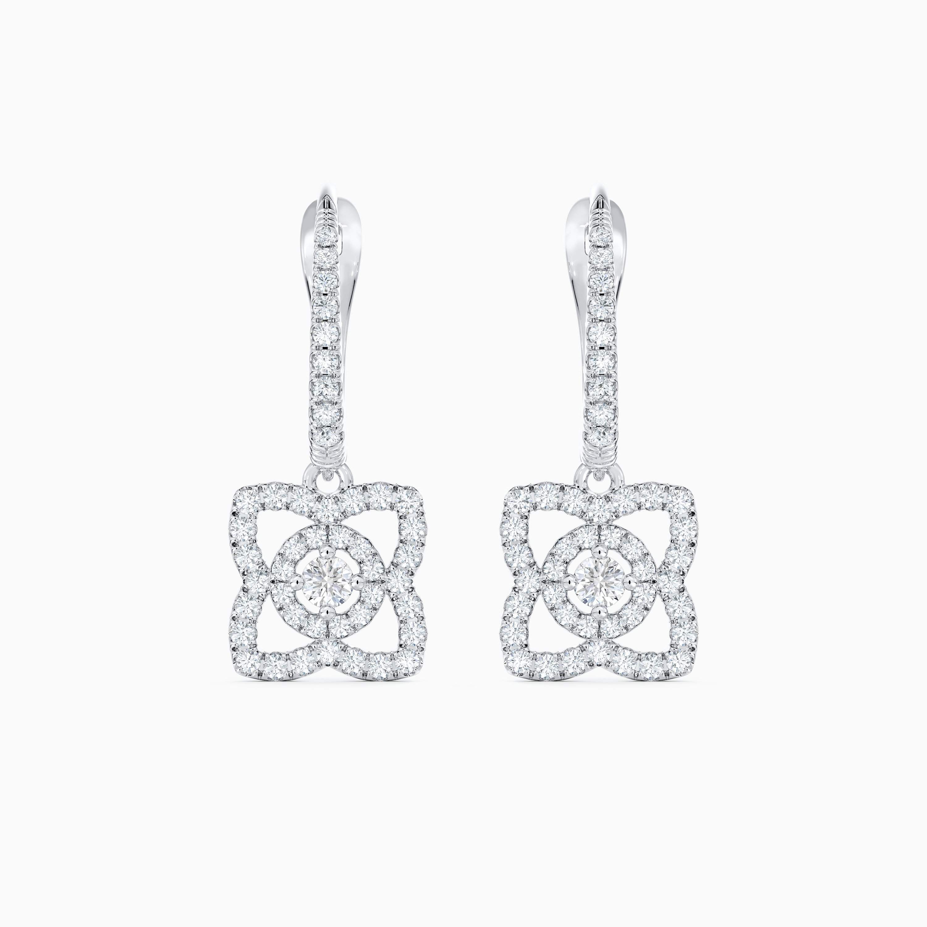 Dormeuses Enchanted Lotus en or blanc Dormeuses Enchanted Lotus en or blanc, image 1