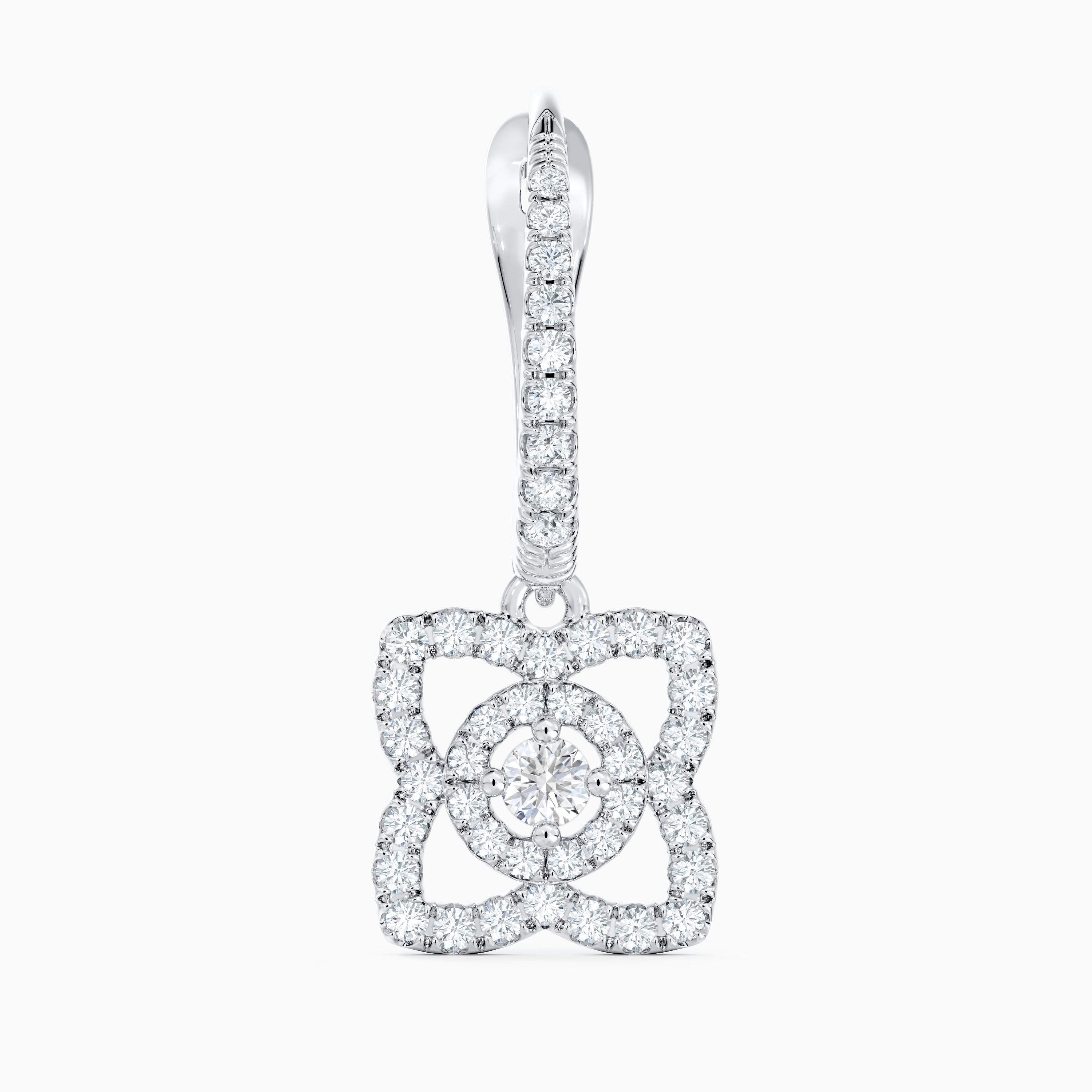 Dormeuses Enchanted Lotus en or blanc Dormeuses Enchanted Lotus en or blanc, image 2