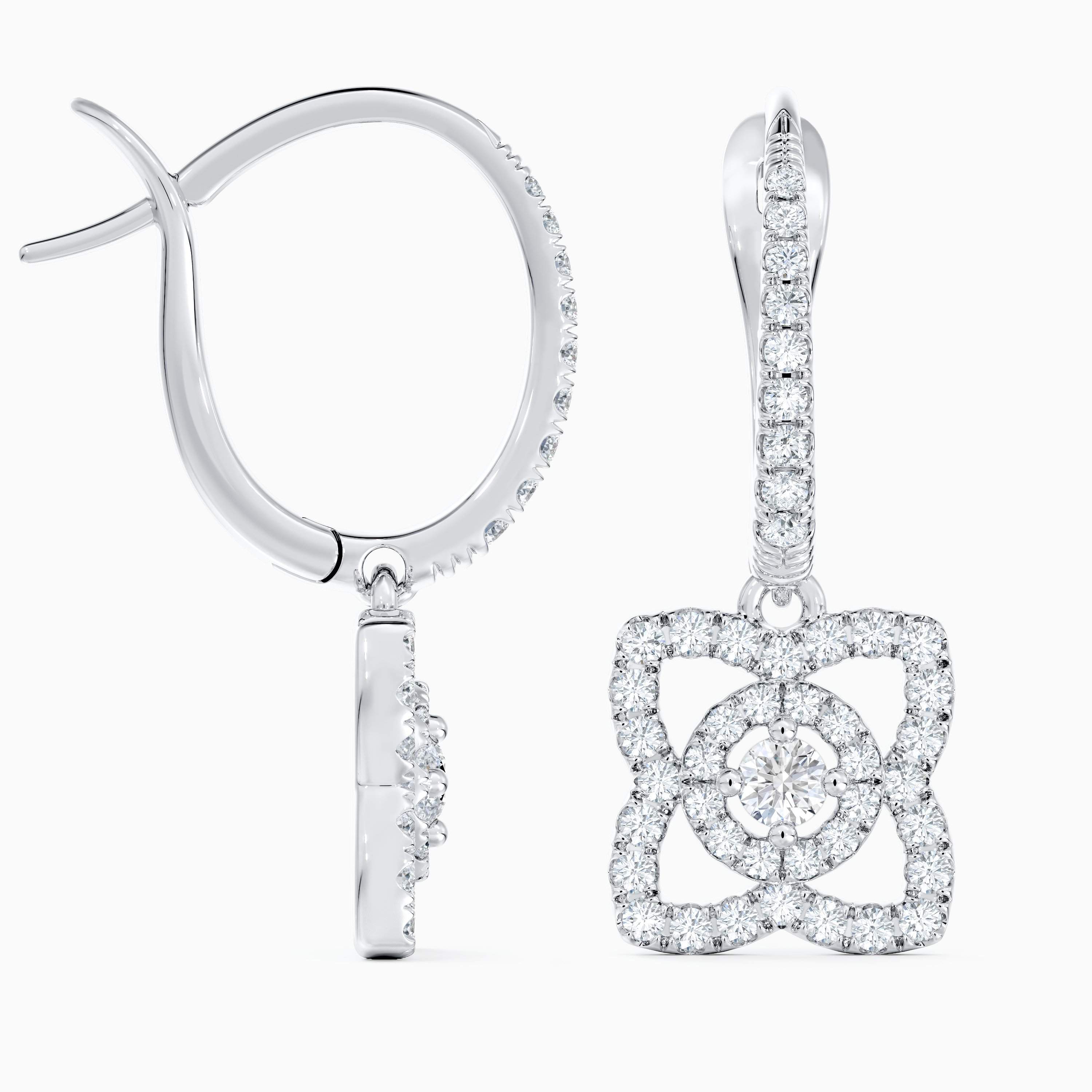 Dormeuses Enchanted Lotus en or blanc Dormeuses Enchanted Lotus en or blanc, image 5