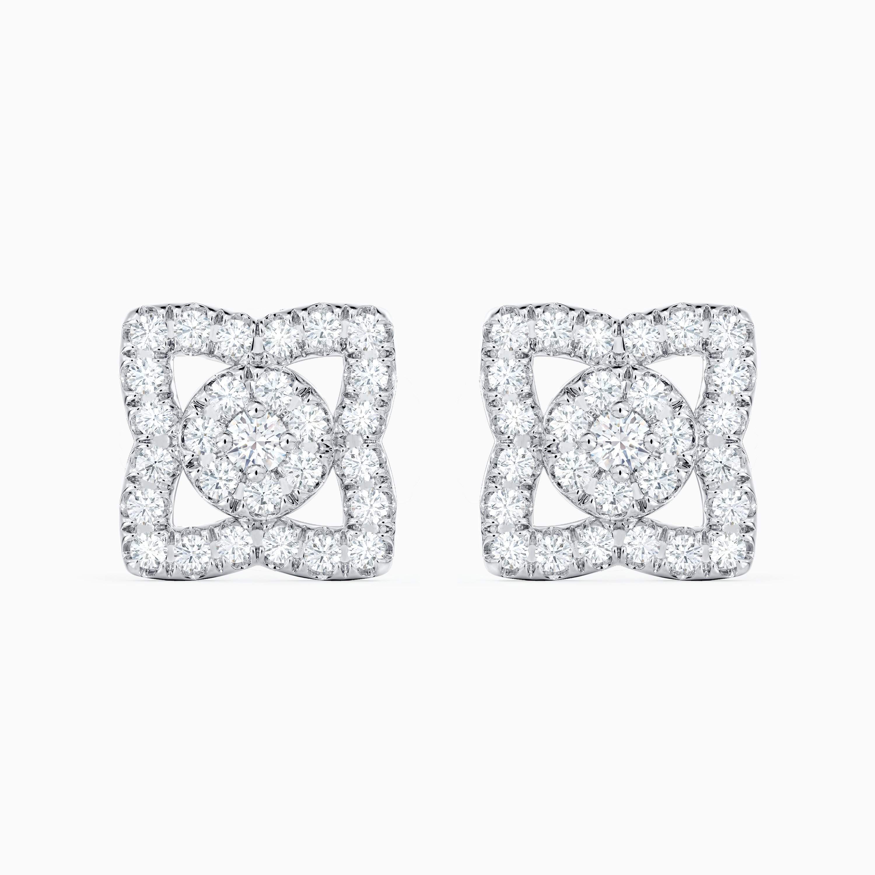 Mini puces d'oreilles Enchanted Lotus en or blanc Mini puces d'oreilles Enchanted Lotus en or blanc, image 1