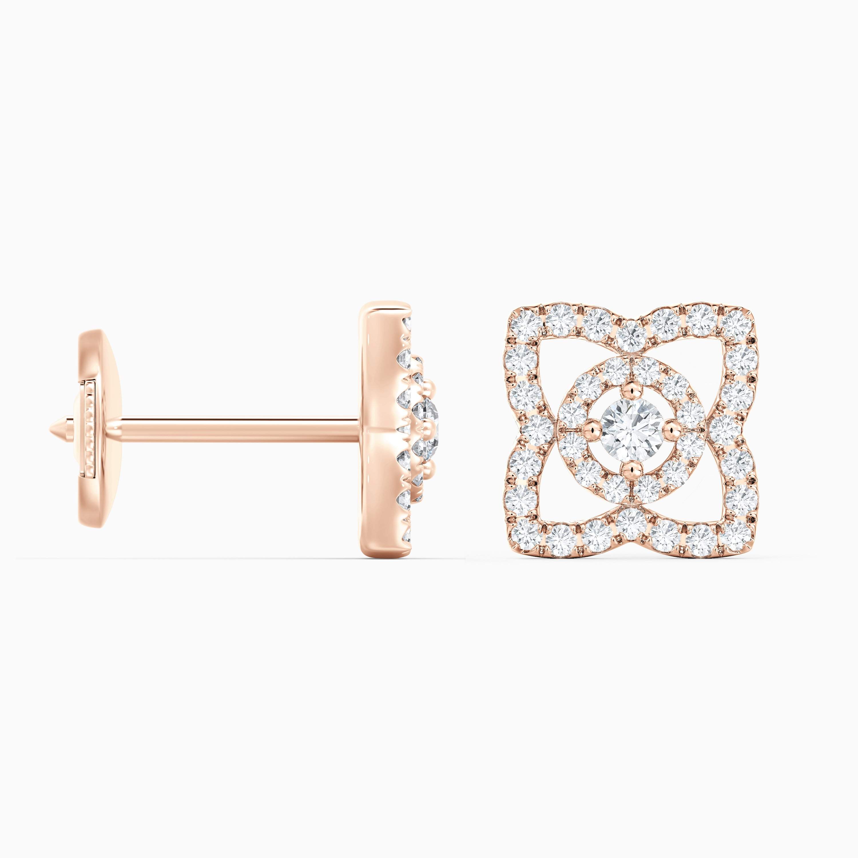 Puces d'oreilles Enchanted Lotus en or rose Puces d'oreilles Enchanted Lotus en or rose, image 5