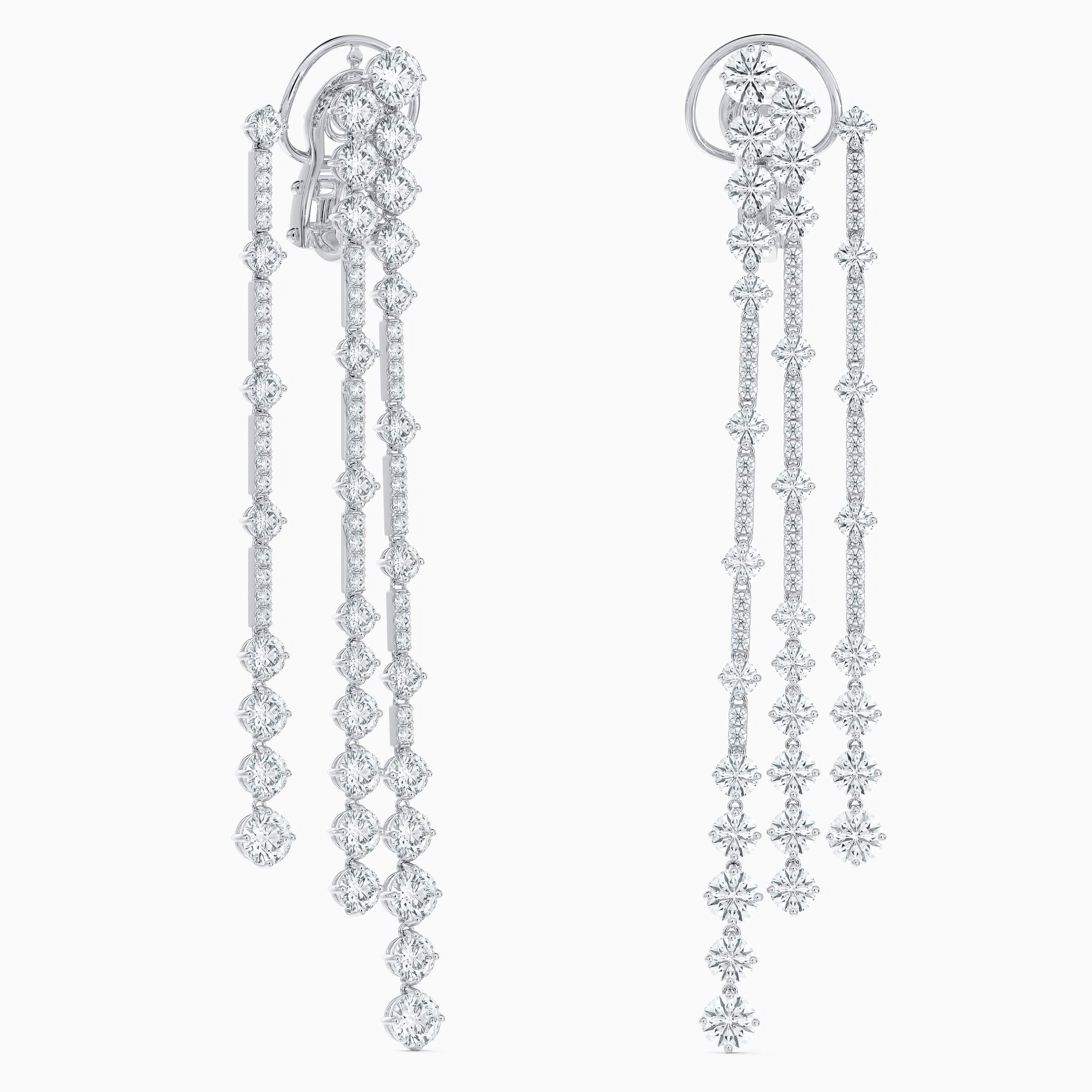Arpeggia three line earrings in white gold Arpeggia three line earrings in white gold, image 4