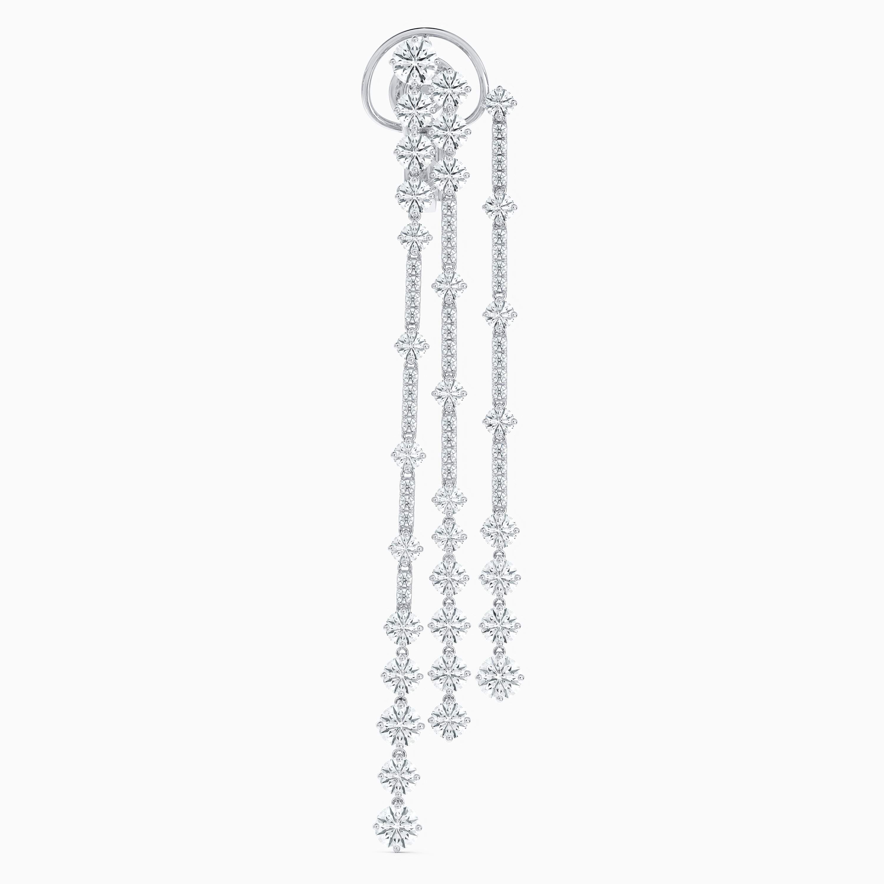 Arpeggia three line earrings in white gold Arpeggia three line earrings in white gold, image 2