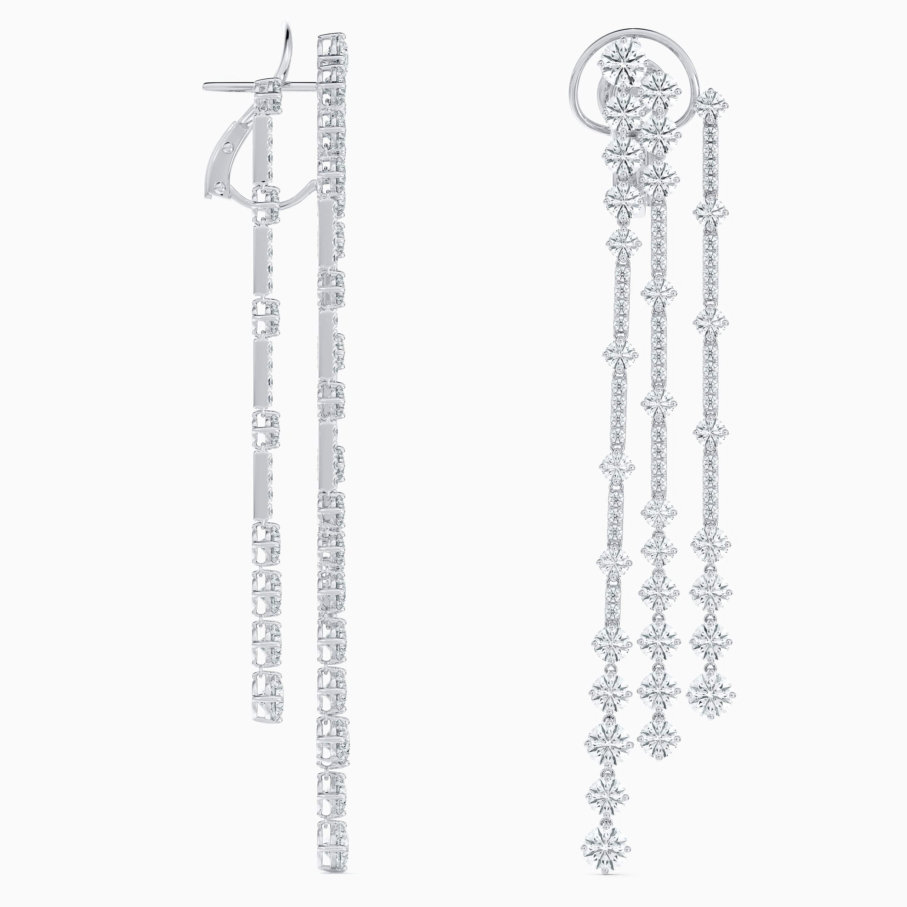 Arpeggia three line earrings in white gold Arpeggia three line earrings in white gold, image 3