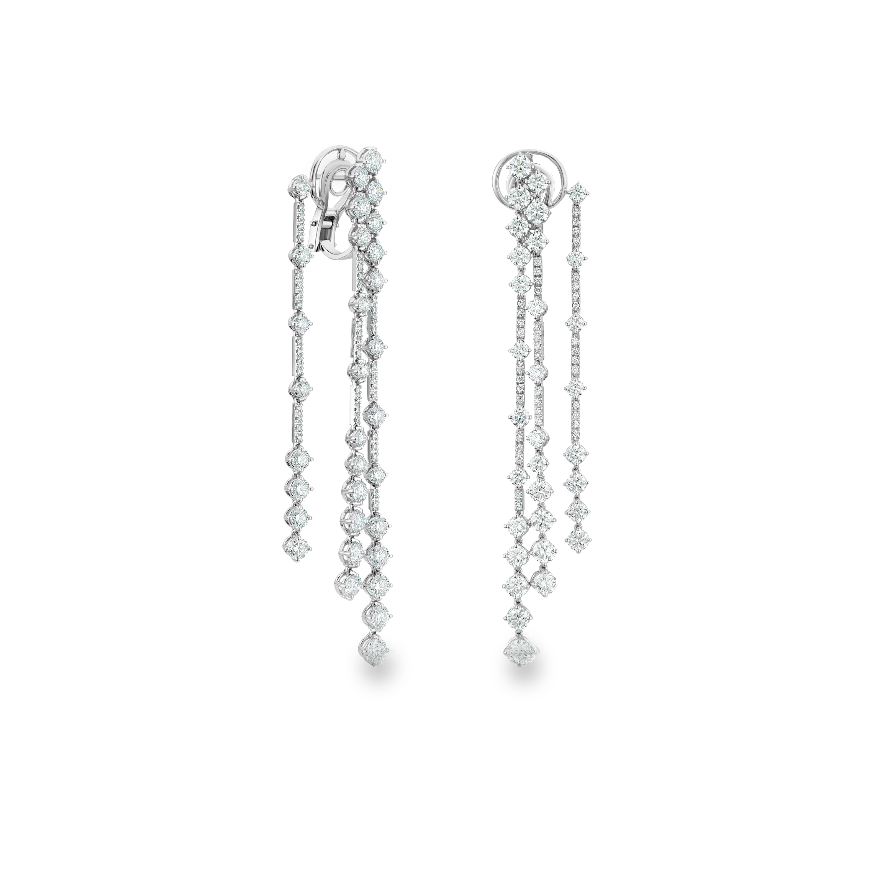 Arpeggia three line earrings in white gold Arpeggia three line earrings in white gold, image 1