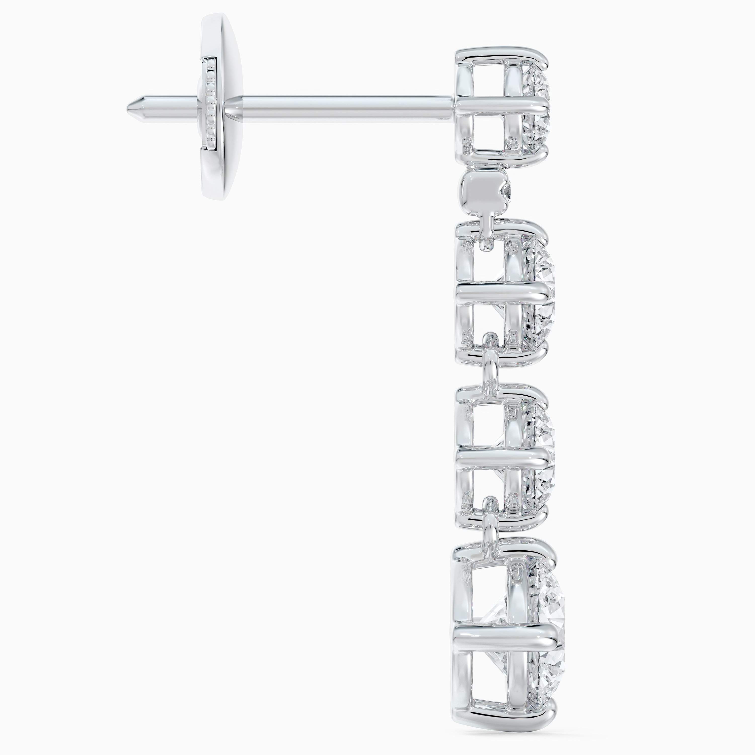 Arpeggia one line small earrings in white gold Arpeggia one line small earrings in white gold, image 4