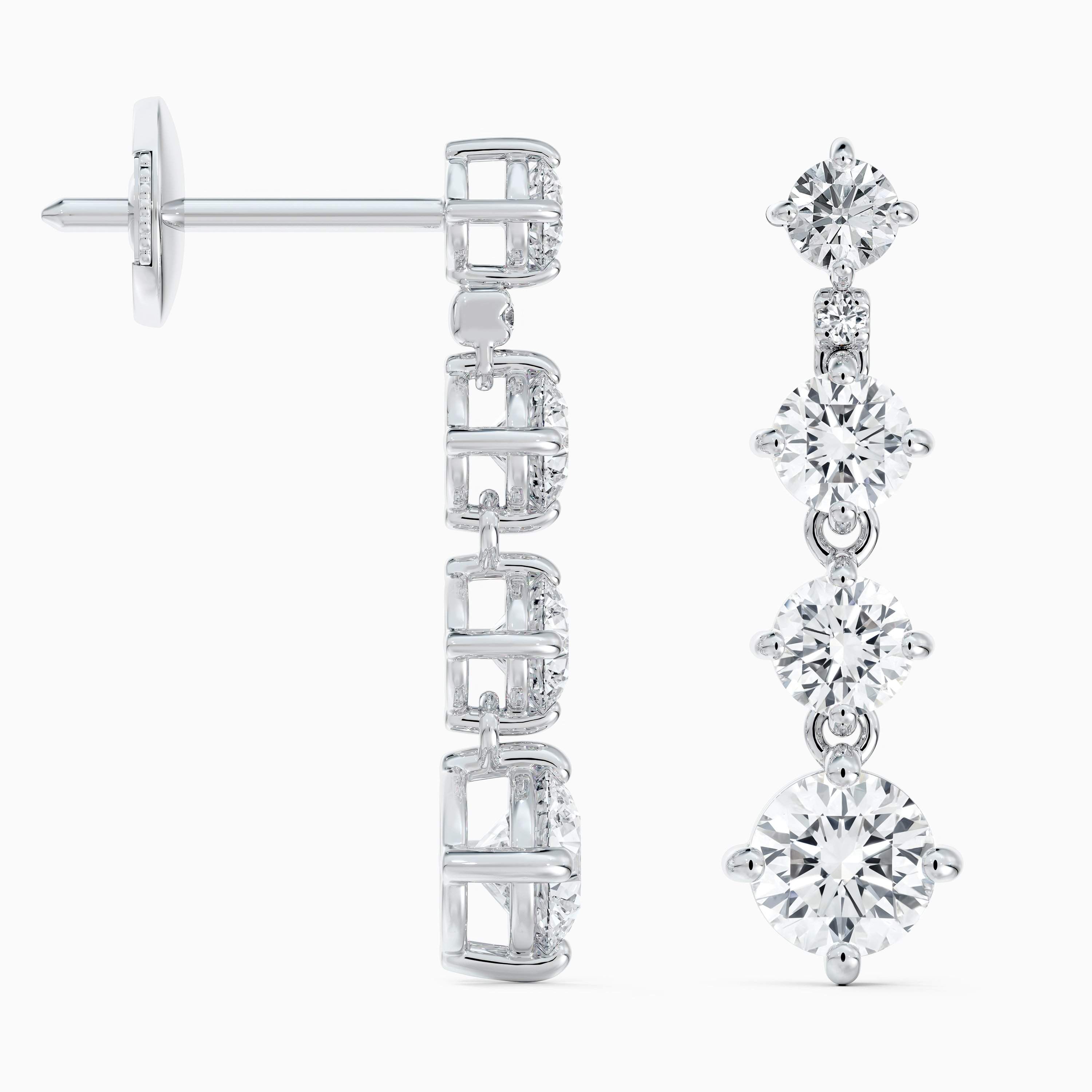 Arpeggia one line small earrings in white gold Arpeggia one line small earrings in white gold, image 5