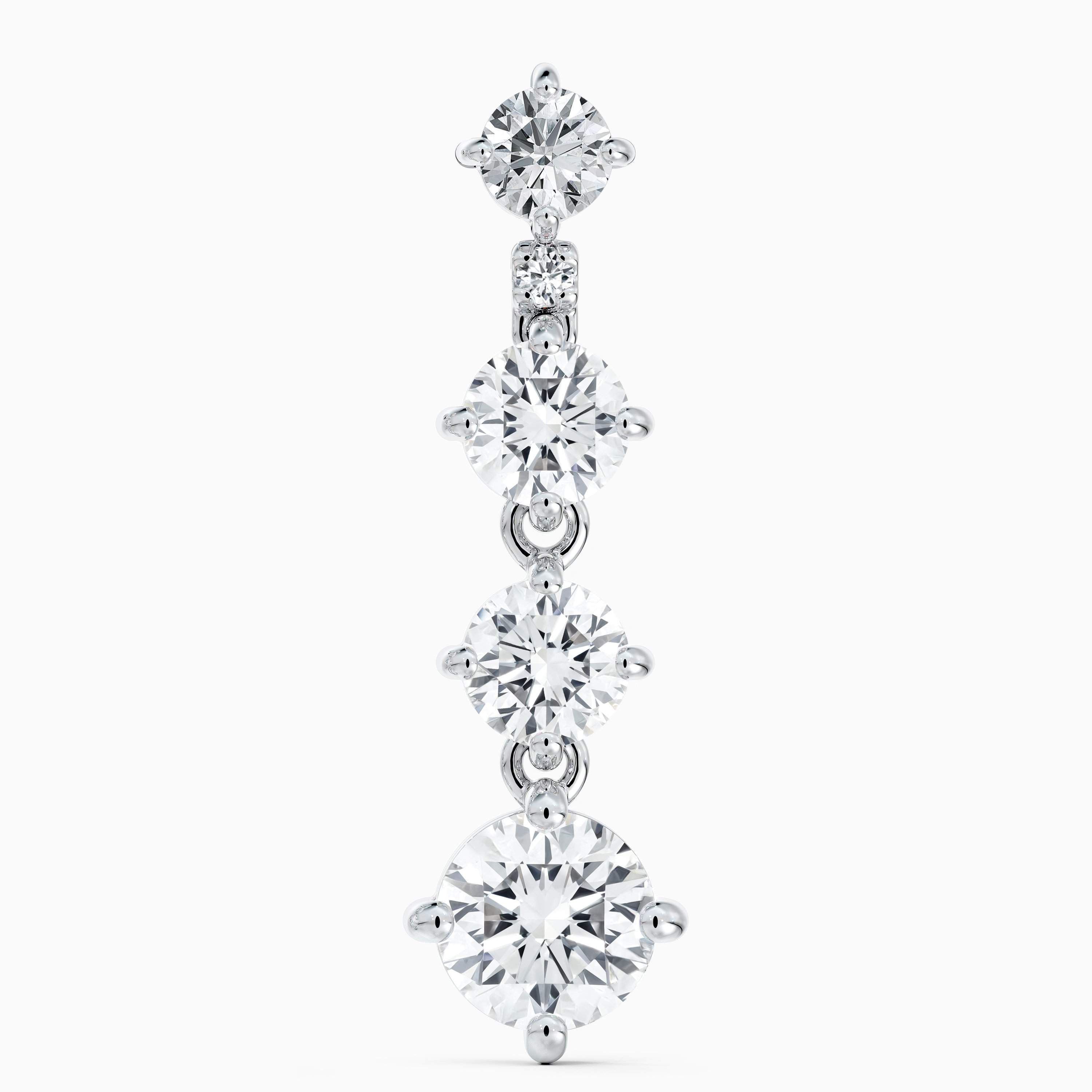 Arpeggia one line small earrings in white gold Arpeggia one line small earrings in white gold, image 2