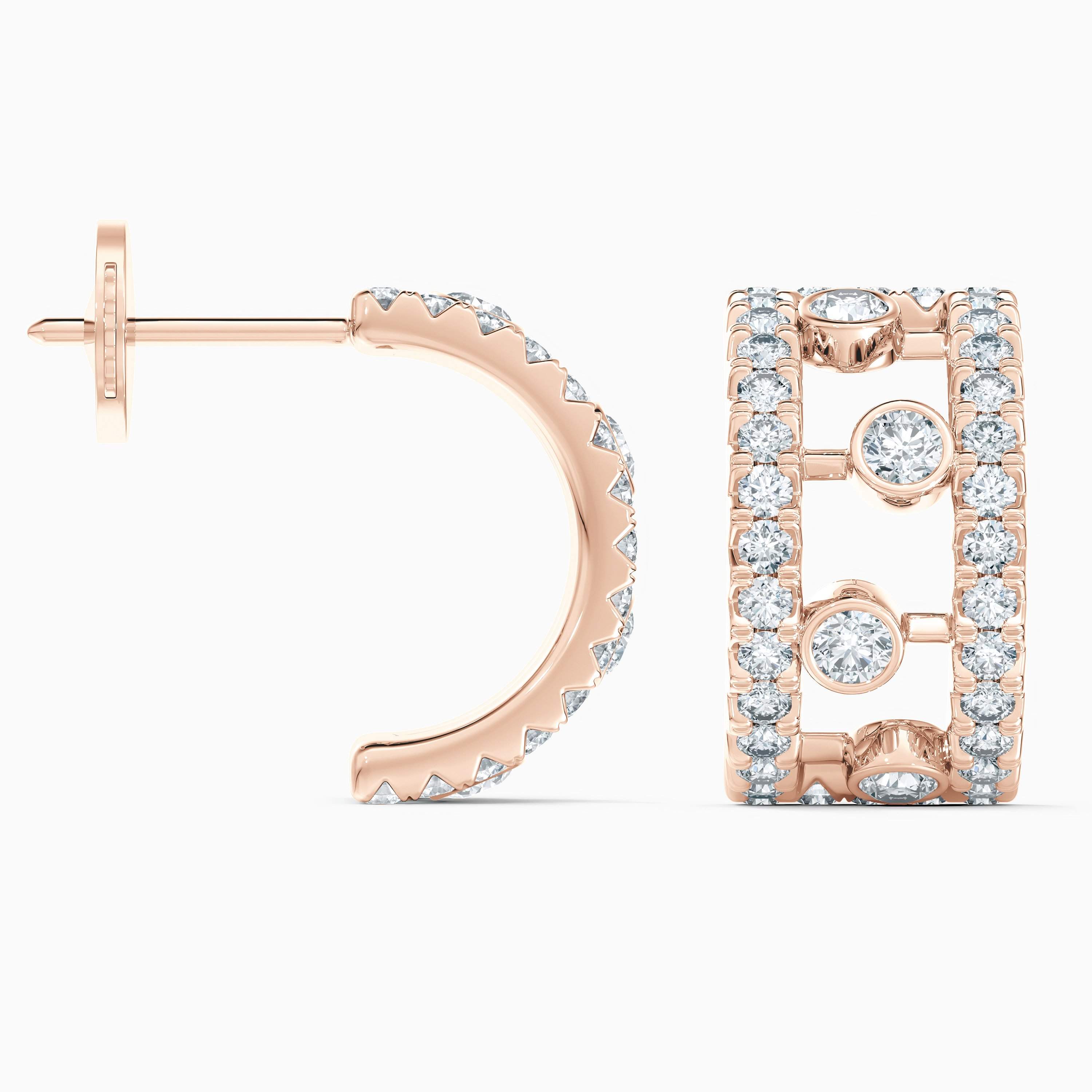 Dewdrop hoop earrings in rose gold Dewdrop hoop earrings in rose gold, image 5