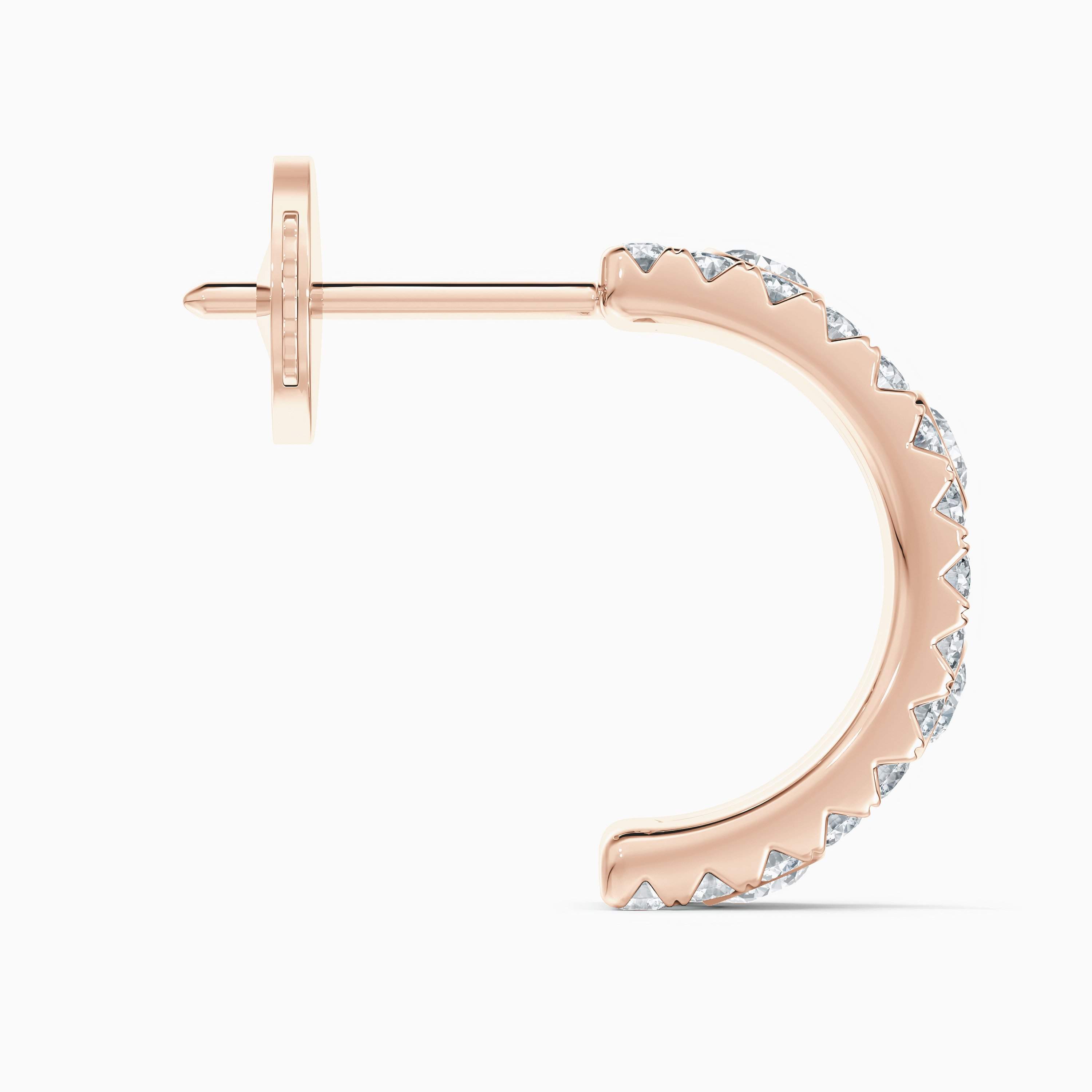 ★送料・関税込★MONDAY EDITION★CLEAR DEWDROPS HOOP EARRINGS Dewdrop hoop earrings in rose gold | De Beers US