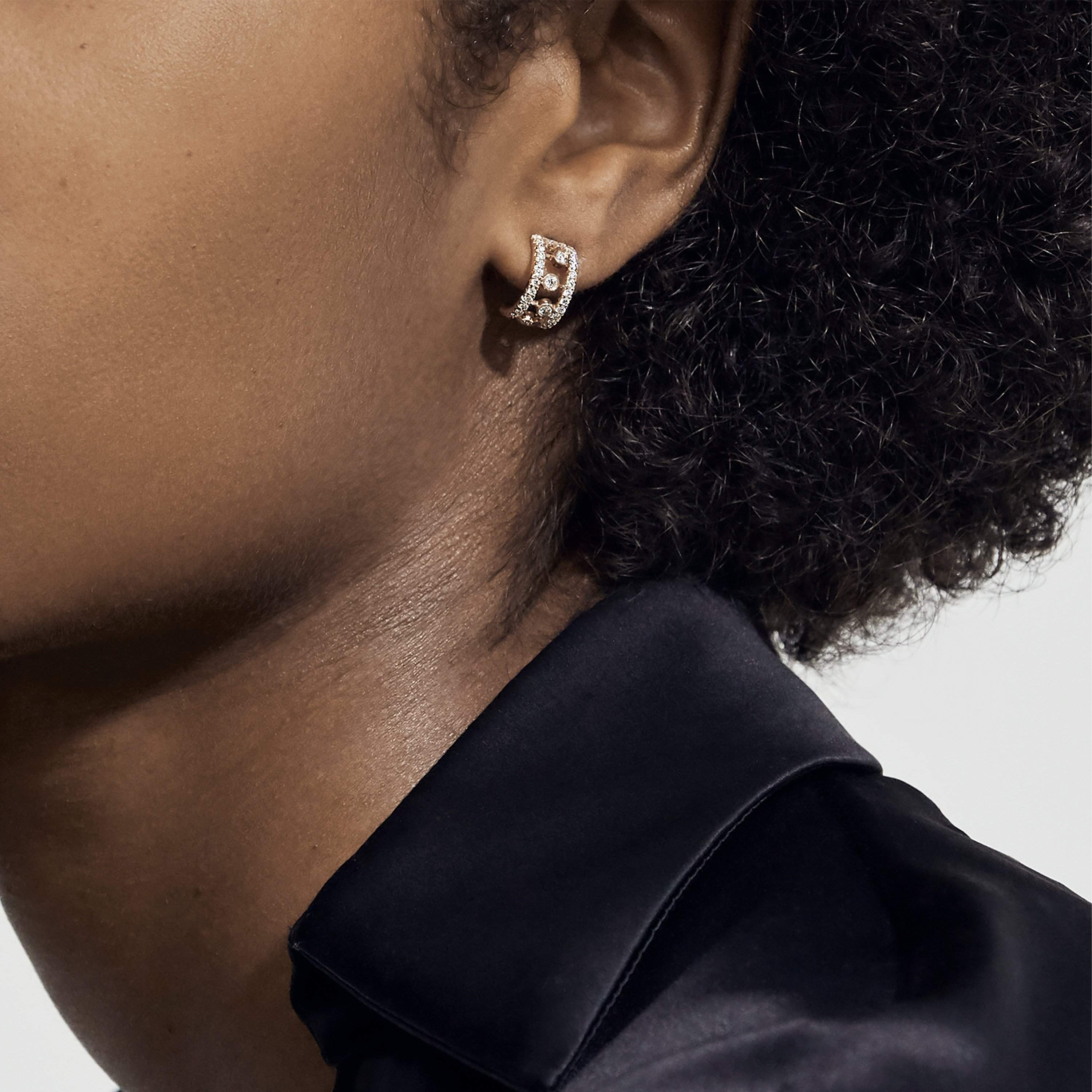 ★送料・関税込★MONDAY EDITION★CLEAR DEWDROPS HOOP EARRINGS Dewdrop hoop earrings in rose gold | De Beers US