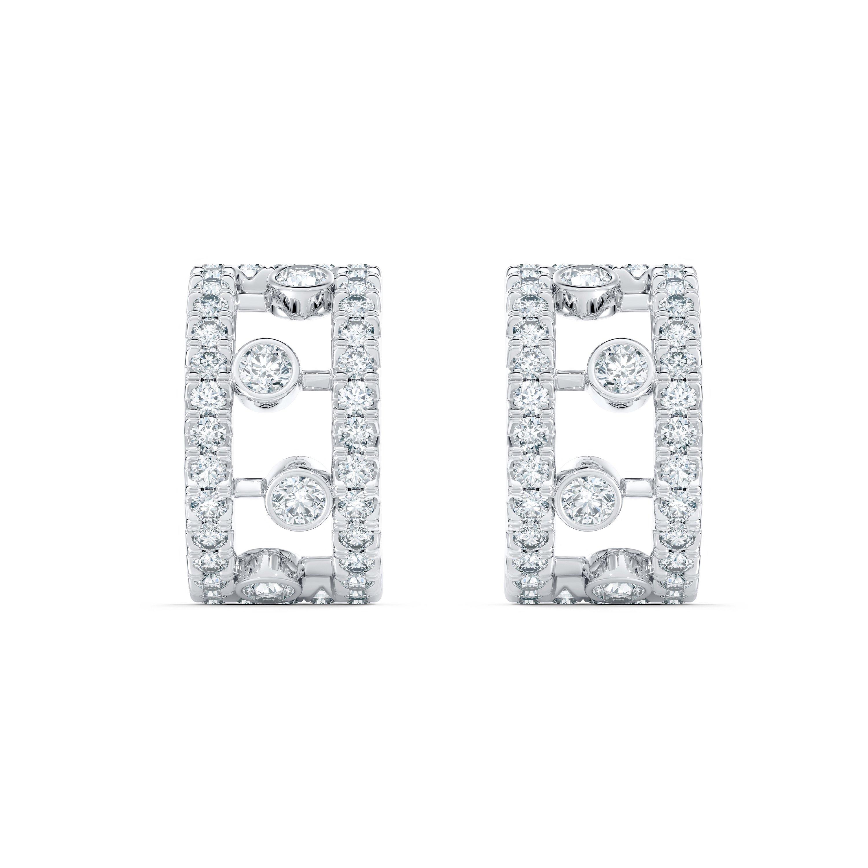 Debeers Dewdrop Hoop Earrings In Metallic