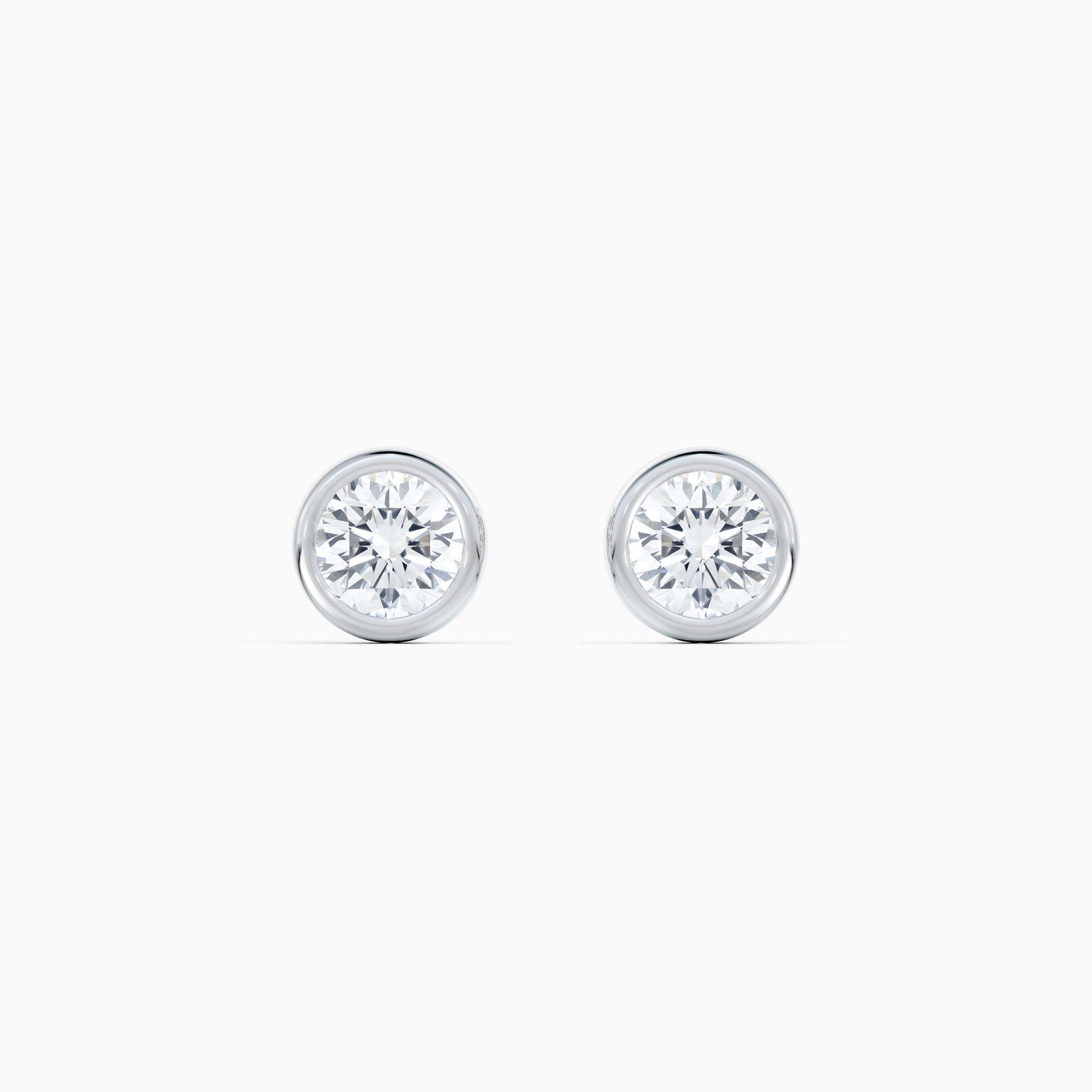 Clea Studs in White Gold, image 1