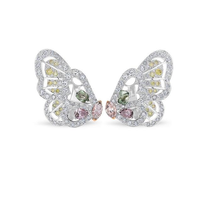 Portraits of Nature by De Beers, Monarch Butterfly earrings