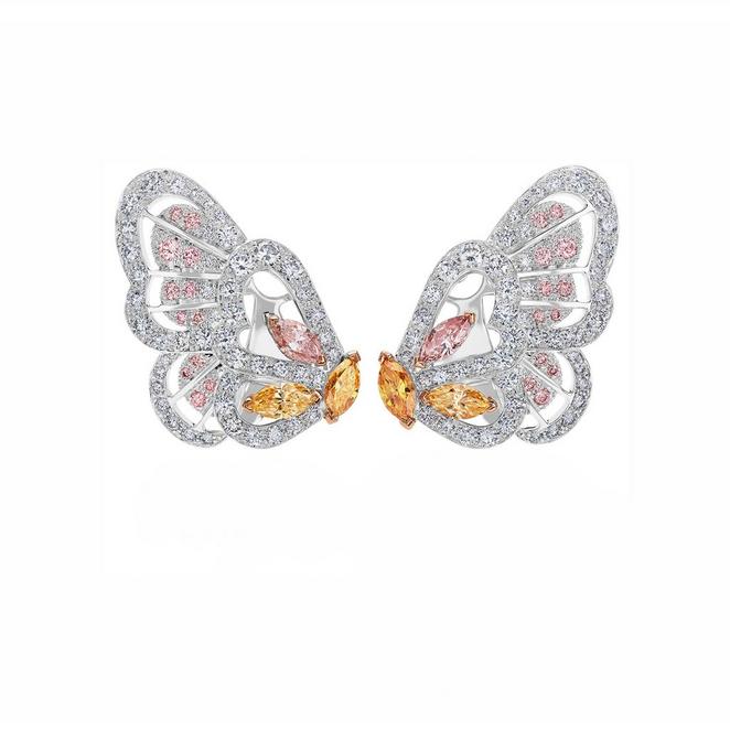 Boucles d’oreilles Monarch Butterfly, Portraits of Nature by De Beers