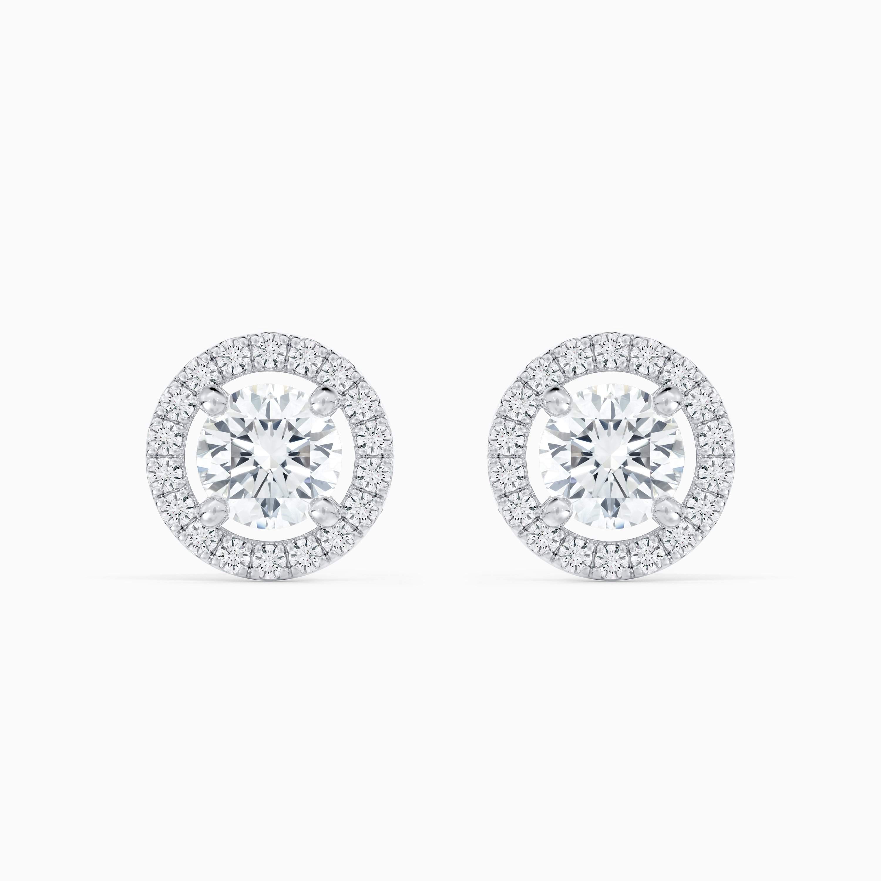 Aura round brilliant diamond studs Aura round brilliant diamond studs, image 1