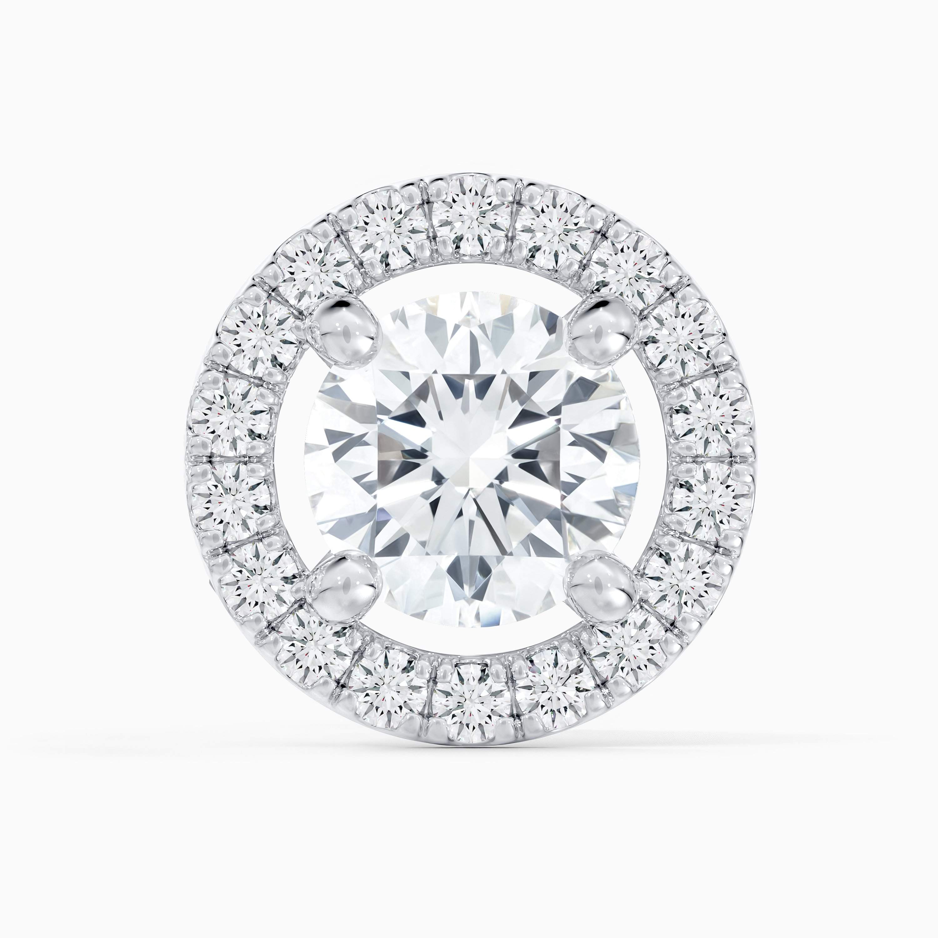 Aura round brilliant diamond studs Aura round brilliant diamond studs, image 2