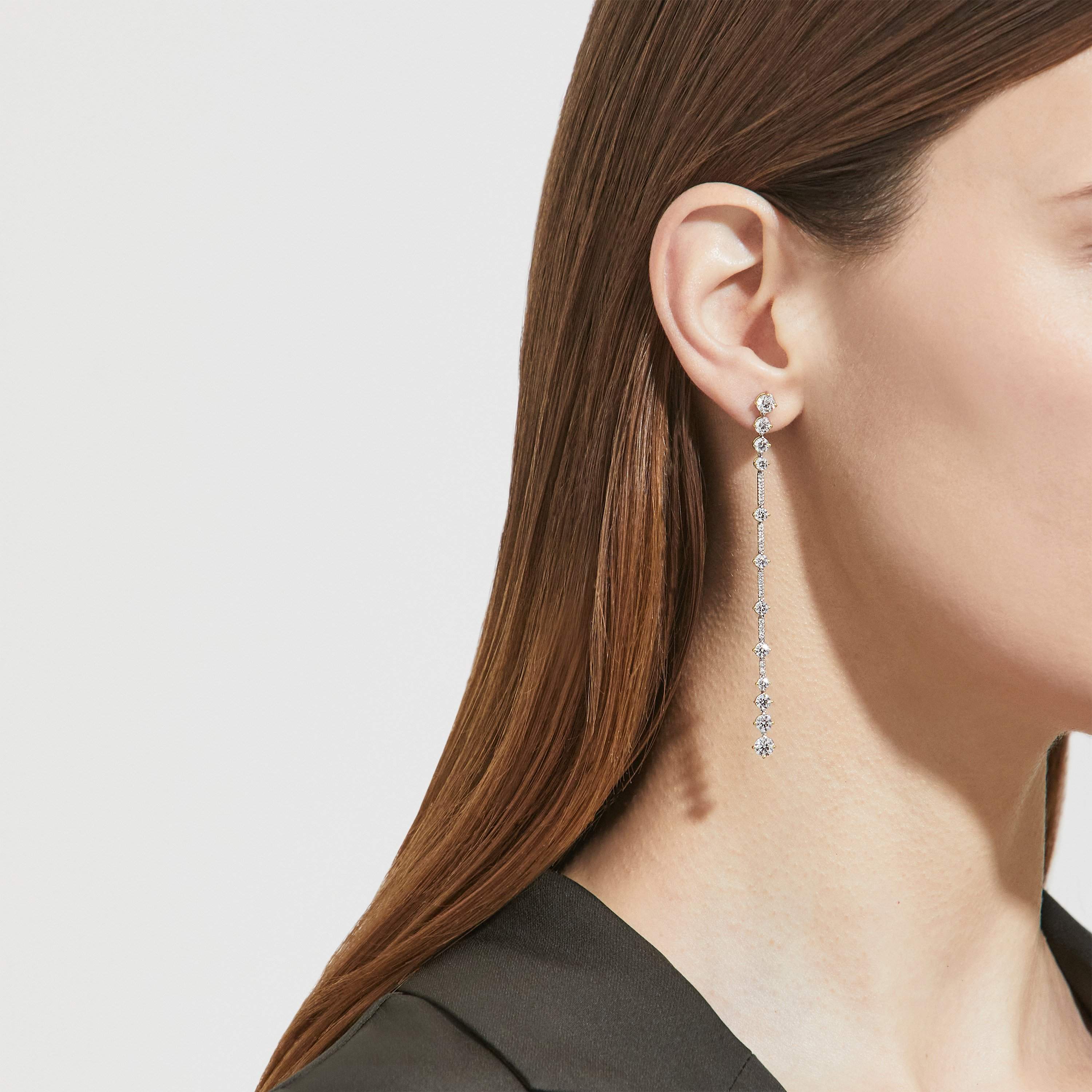 One line earrings discount