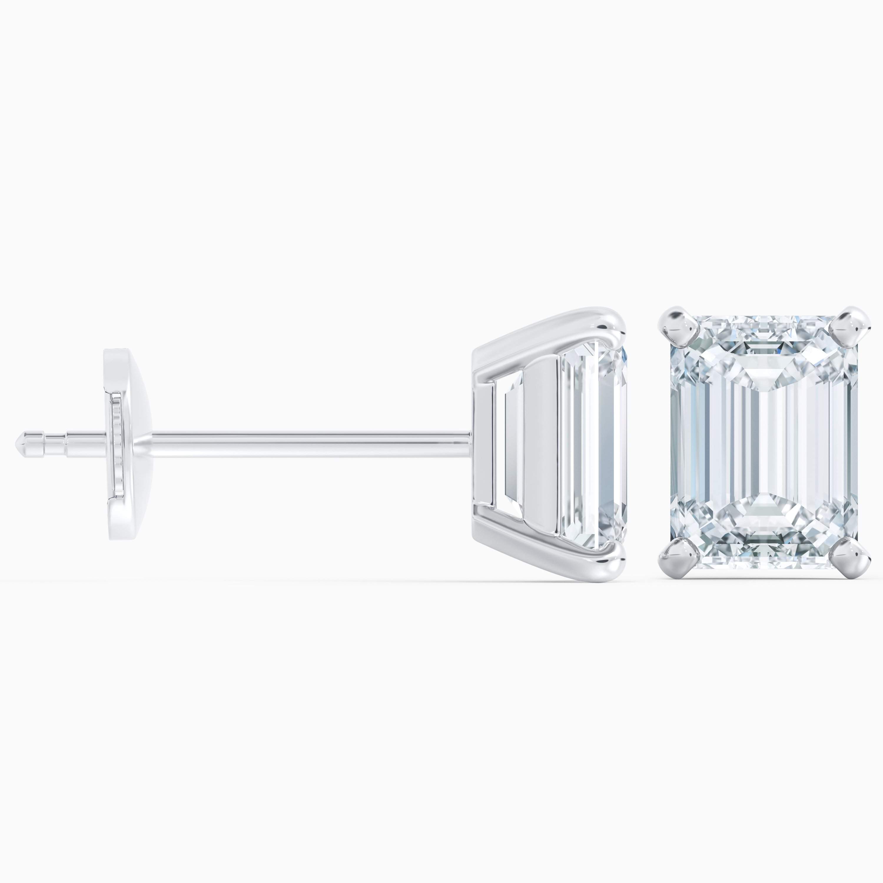 DB Classic emerald-cut diamond studs DB Classic emerald-cut diamond studs, image 4