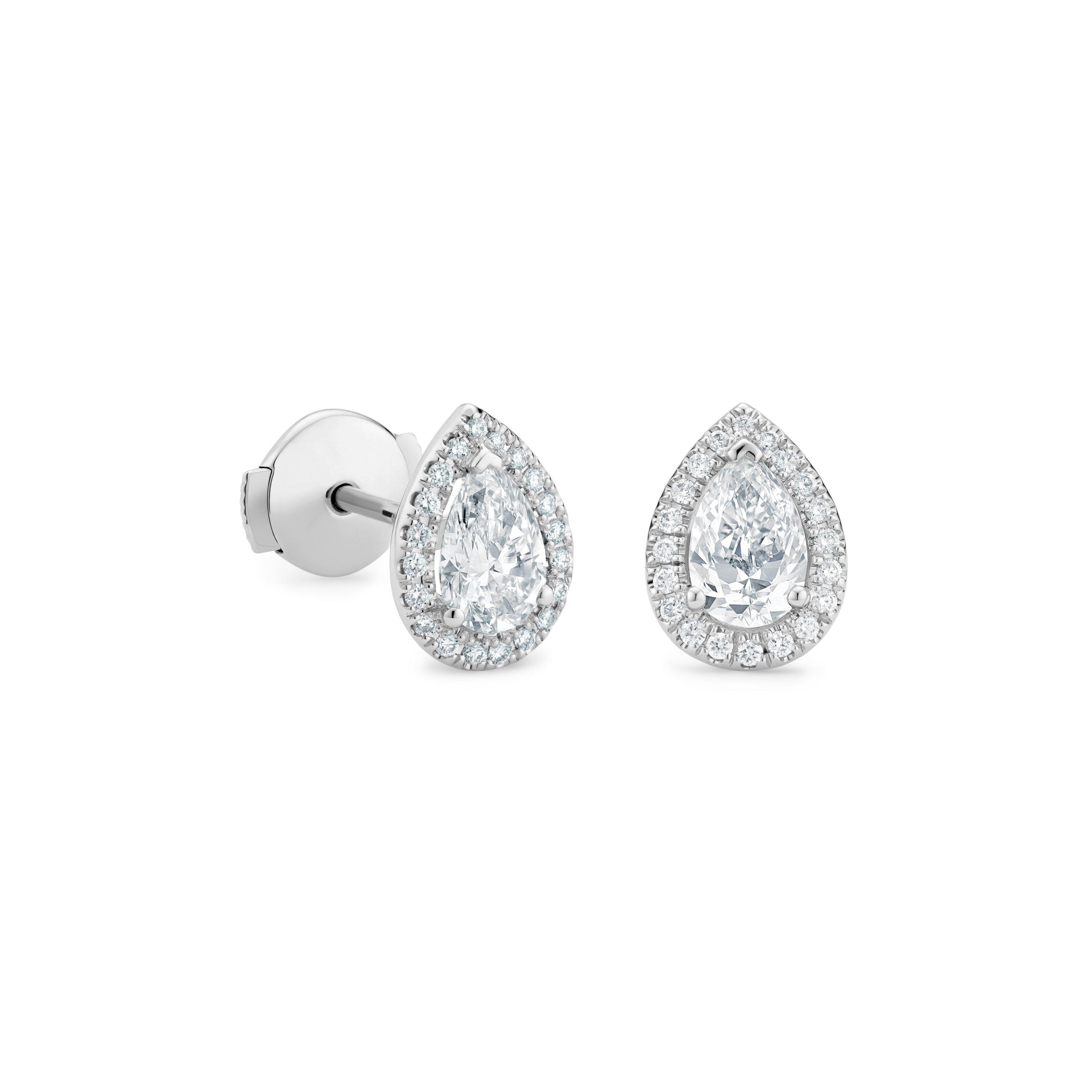 Pear diamond deals earrings