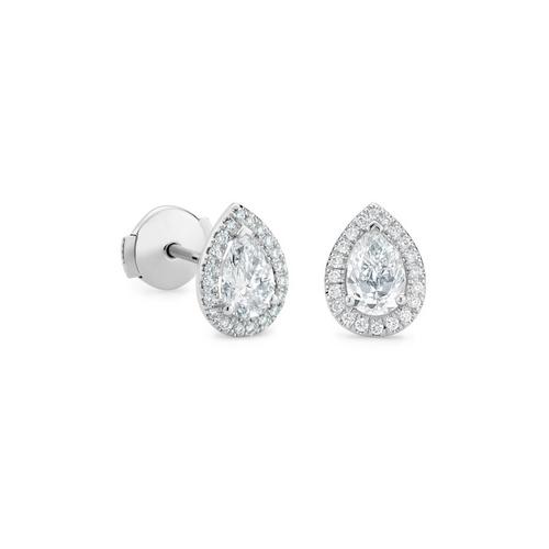 Aura pear-shaped diamond earrings