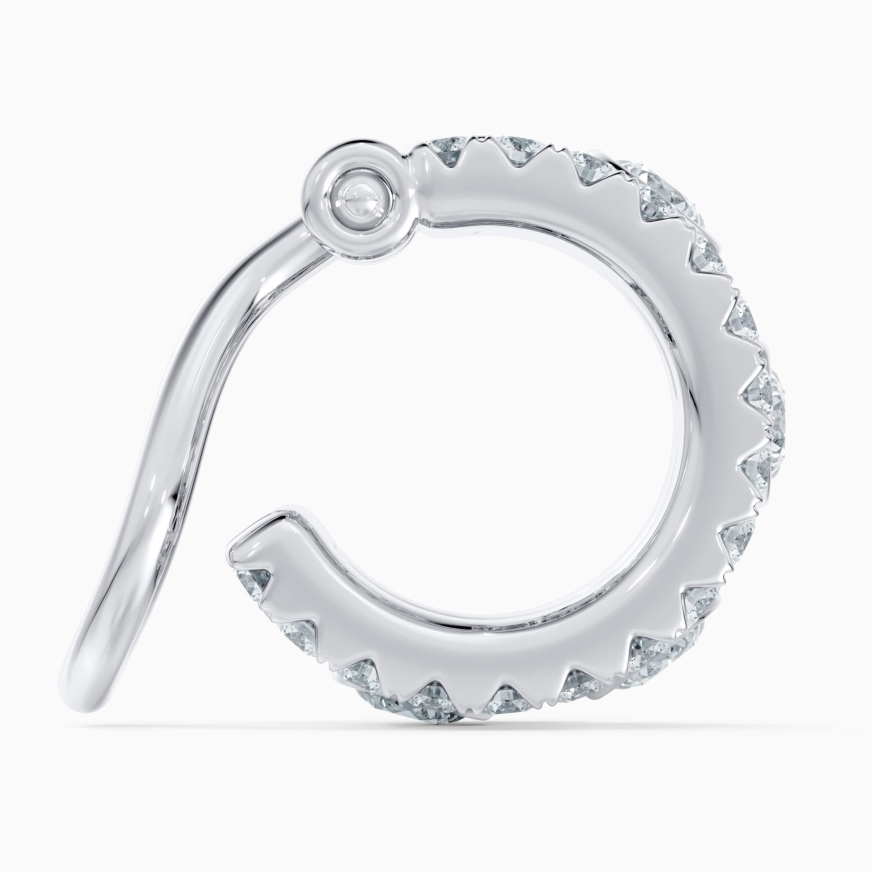 Dewdrop ear cuff in white gold Dewdrop ear cuff in white gold, image 4